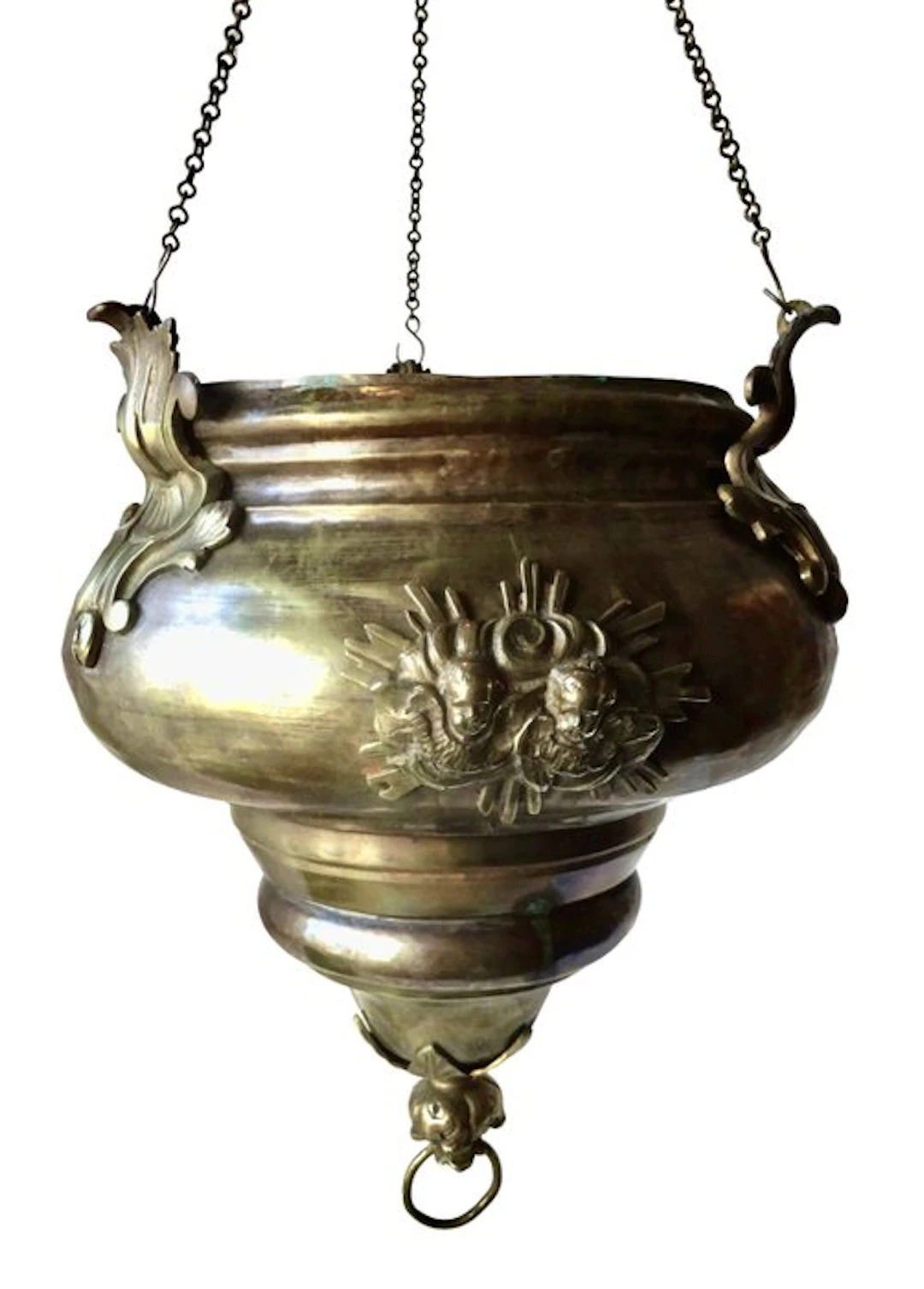 Sanctuary lamp - Antique Godslamp - Brass, Copper