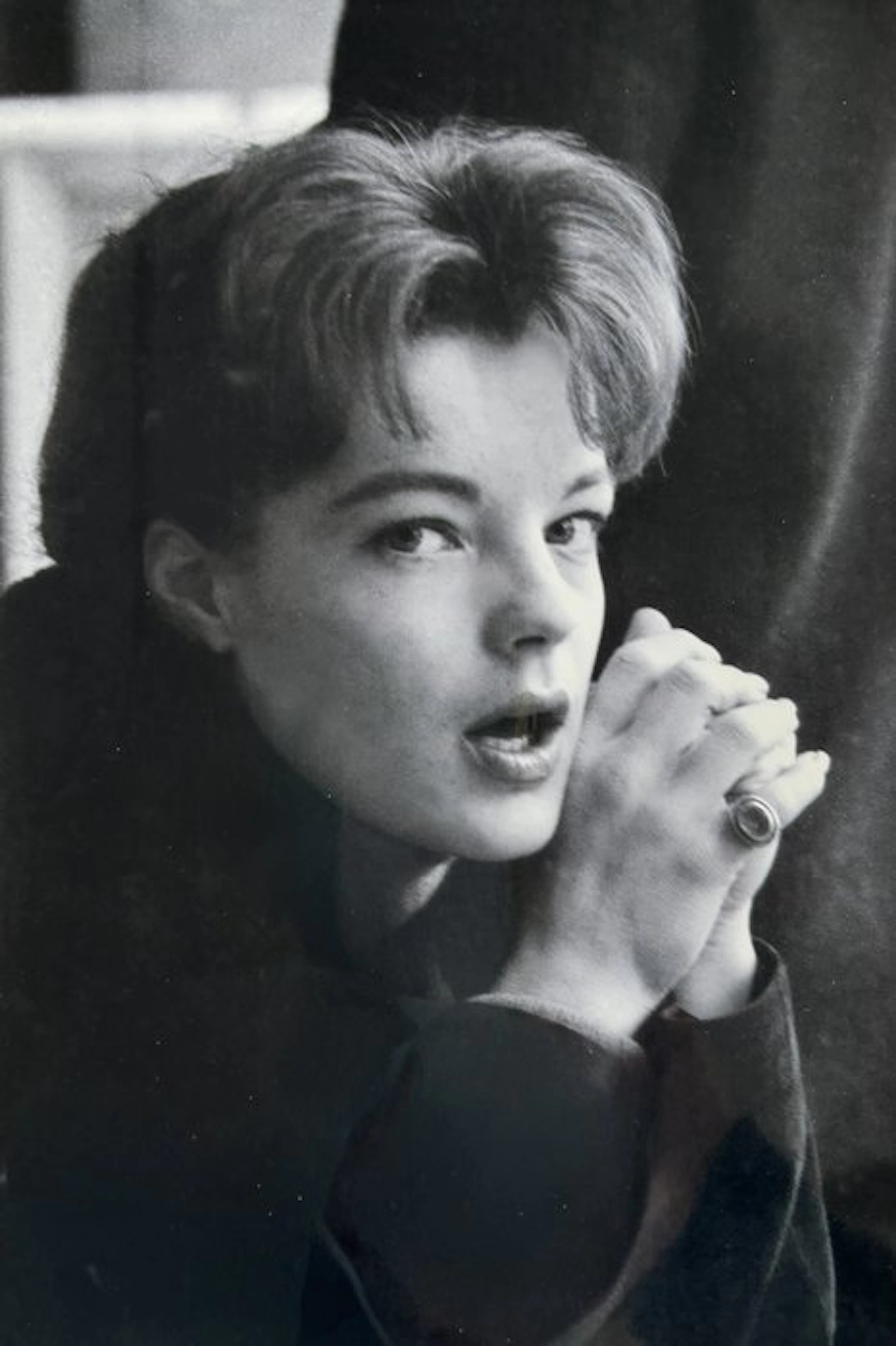 Roger Fritz (1936-2021) - Romy Schneider (Café 2), Paris 1961