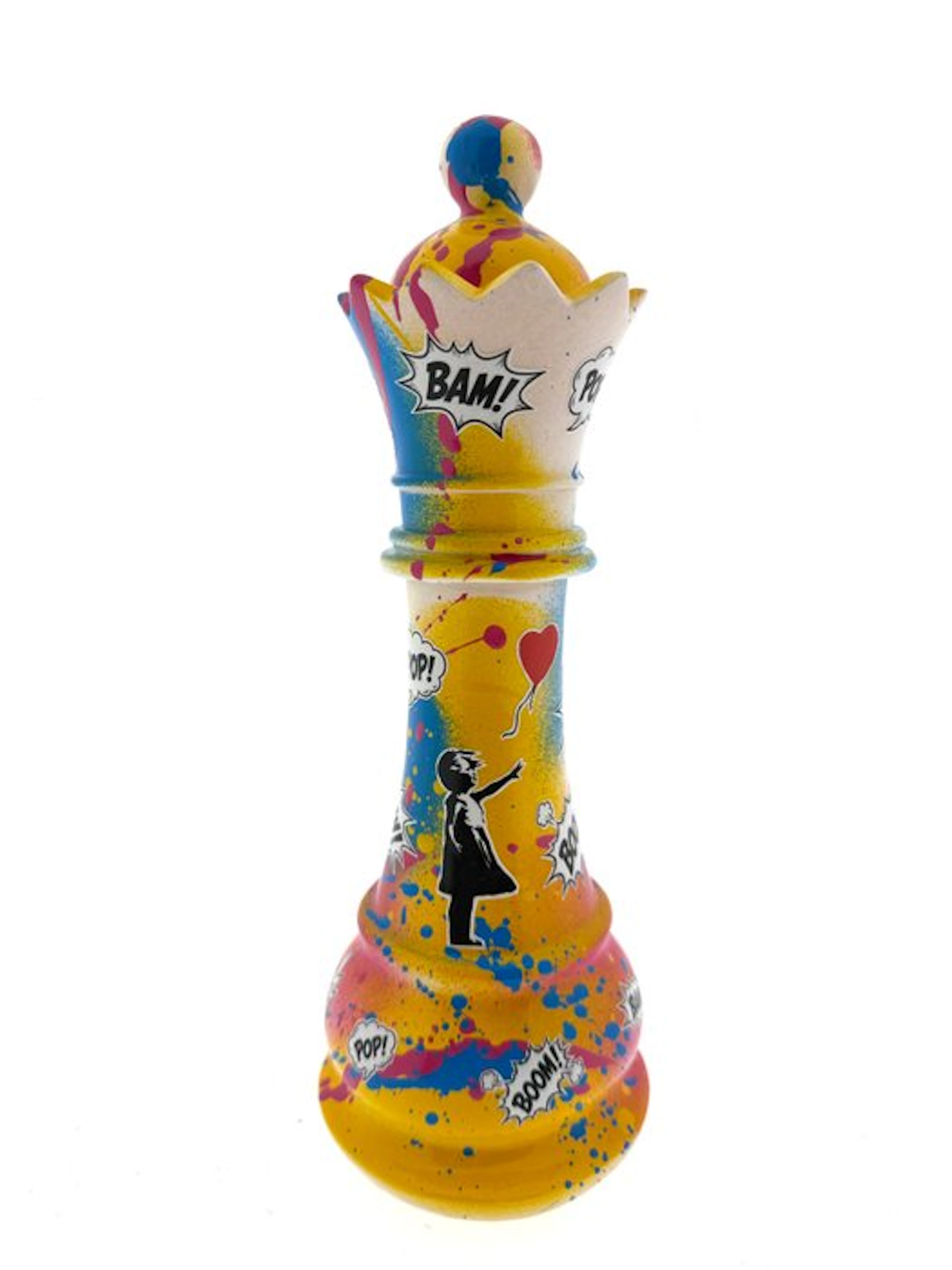 Koen Betjes (1992) - Queen Chess Street Piece (Banksy hommage)