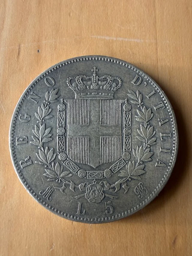Italy, Kingdom Vittorio Emanuele II. 5 Lire 1874 Milano (No reserve price)