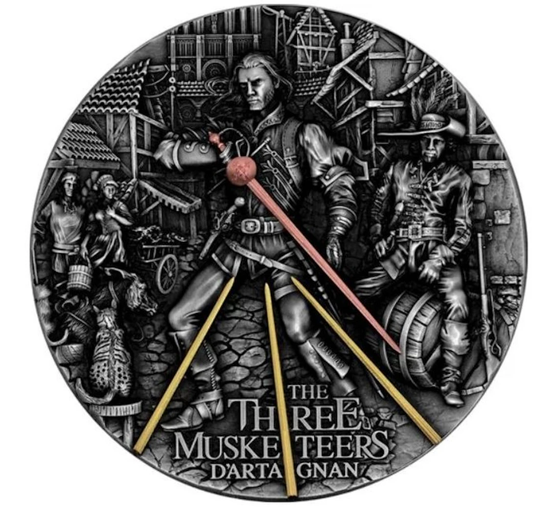 Niue. 5 Dollars 2022 The Three Musketeers, 2 Oz (.999)