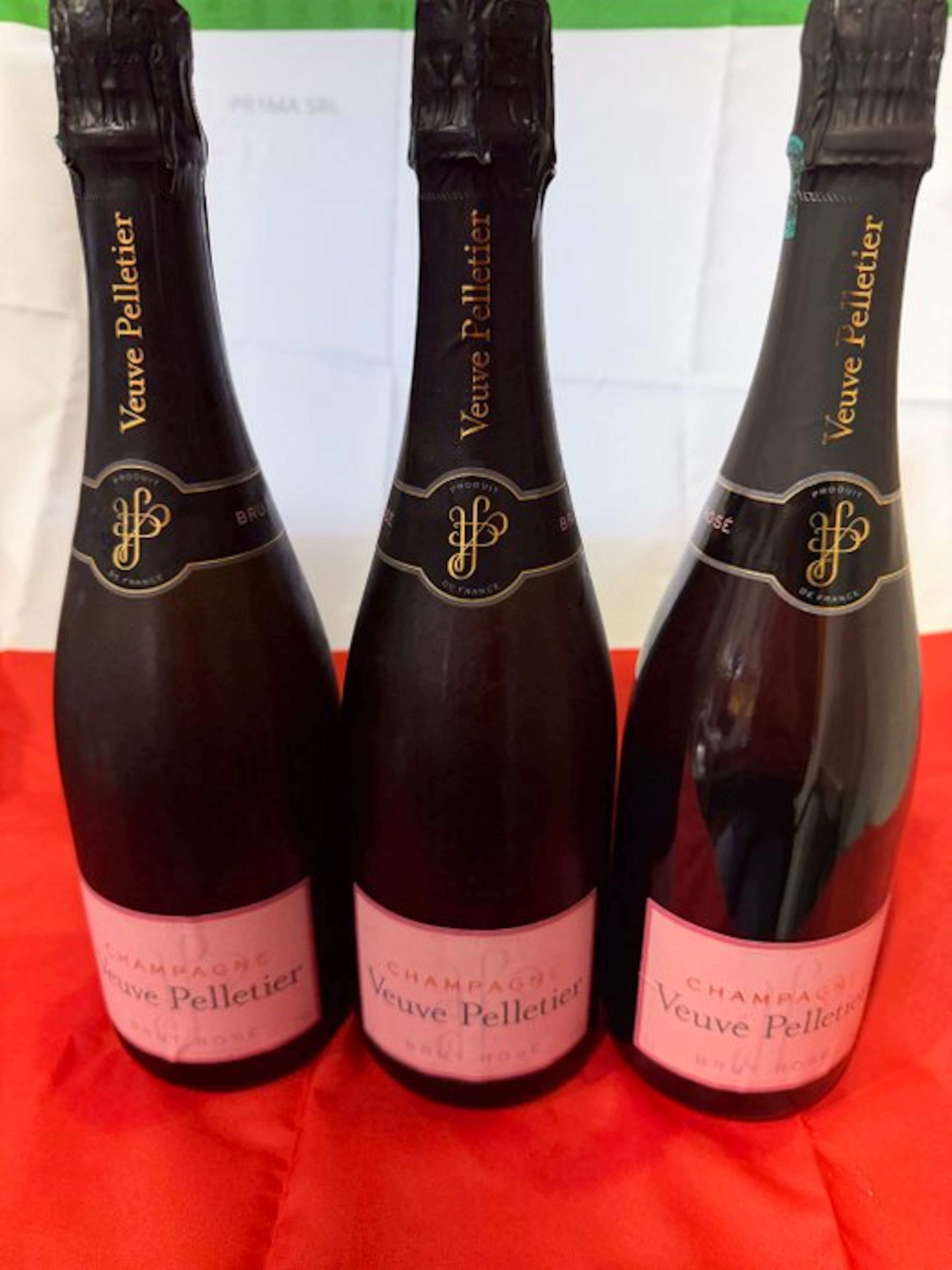 Veuve Pelletier, Brut Rosé - Champagne Rosé, Brut Rosé - 3 Bottles (0.75L)