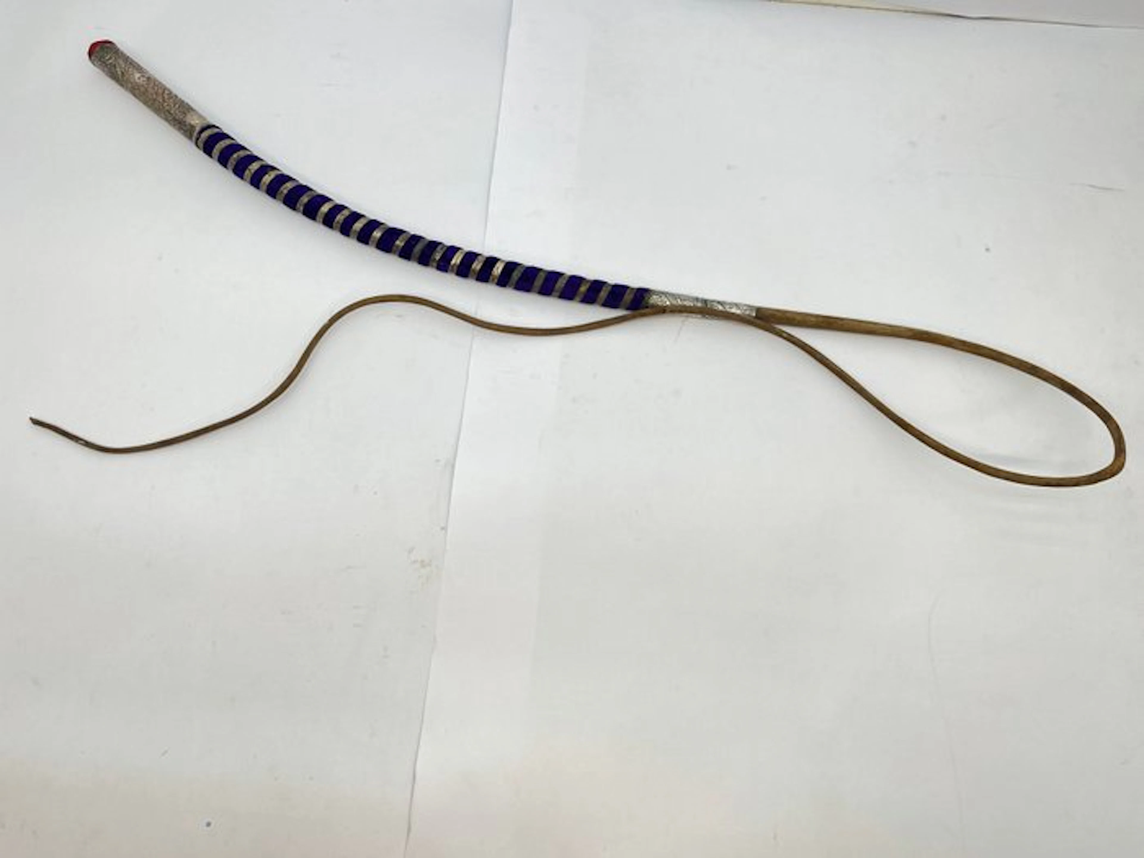 Decorative ornament - Whip in 800 silver