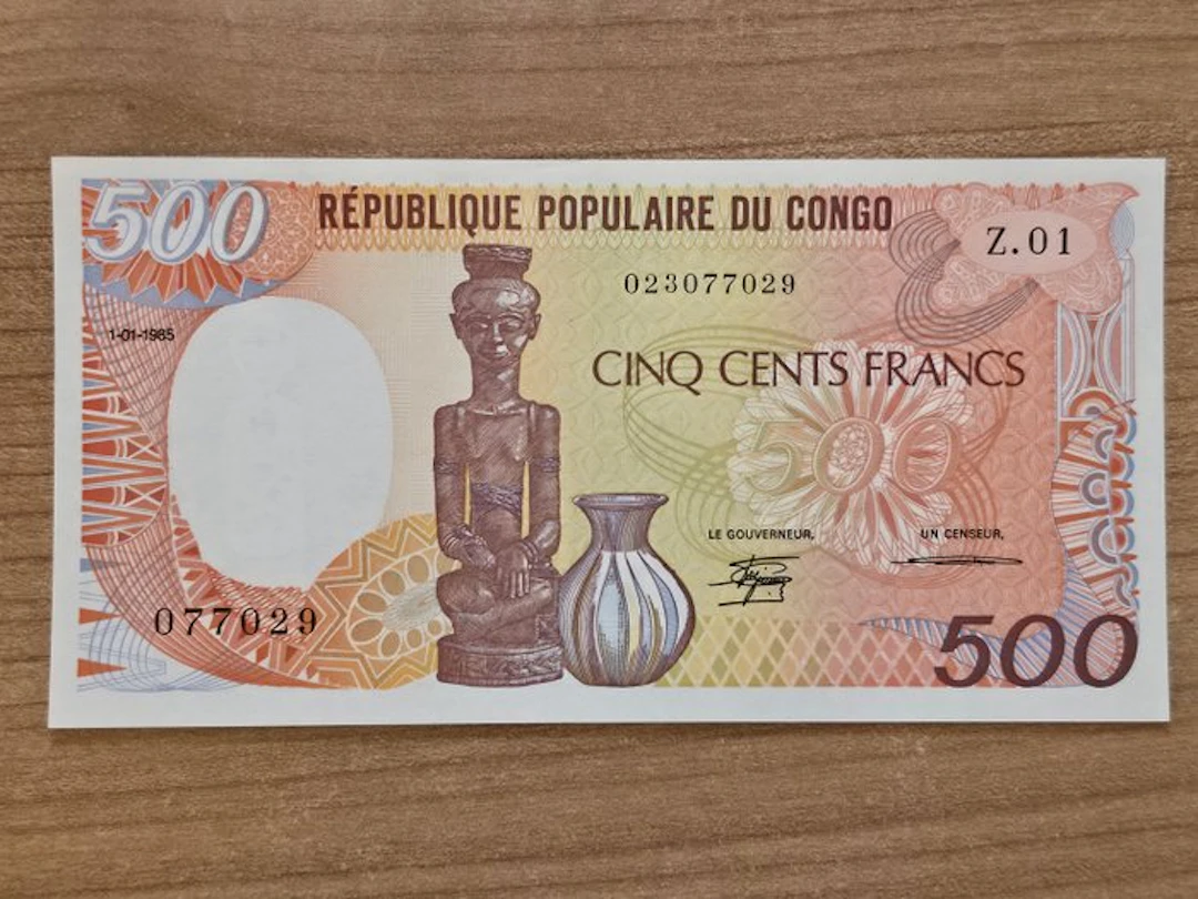Congo. - 500 Francs 1985 - Pick 8a (No reserve price)