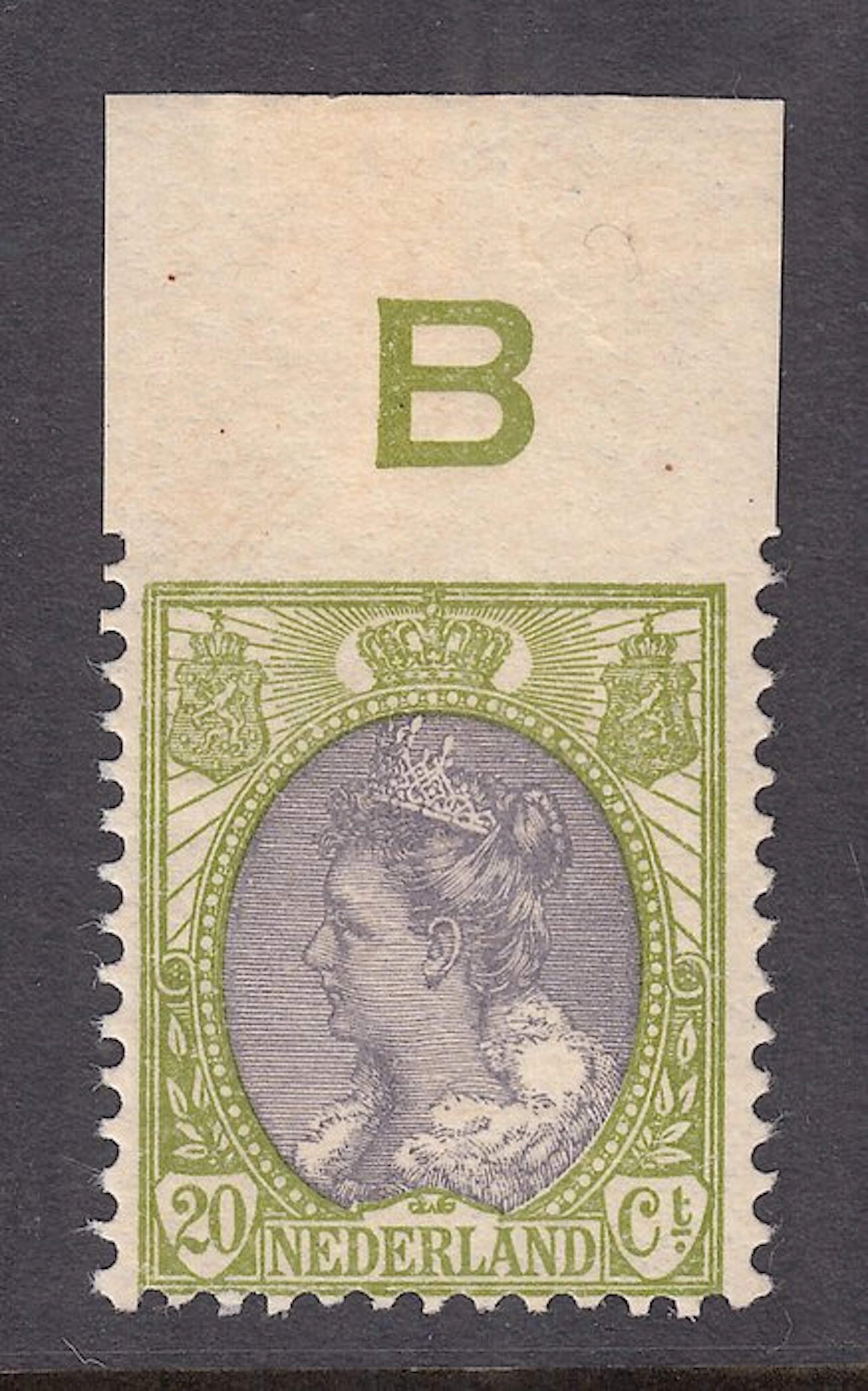 Netherlands 1908 - Queen Wilhelmina 'Fur Collar'