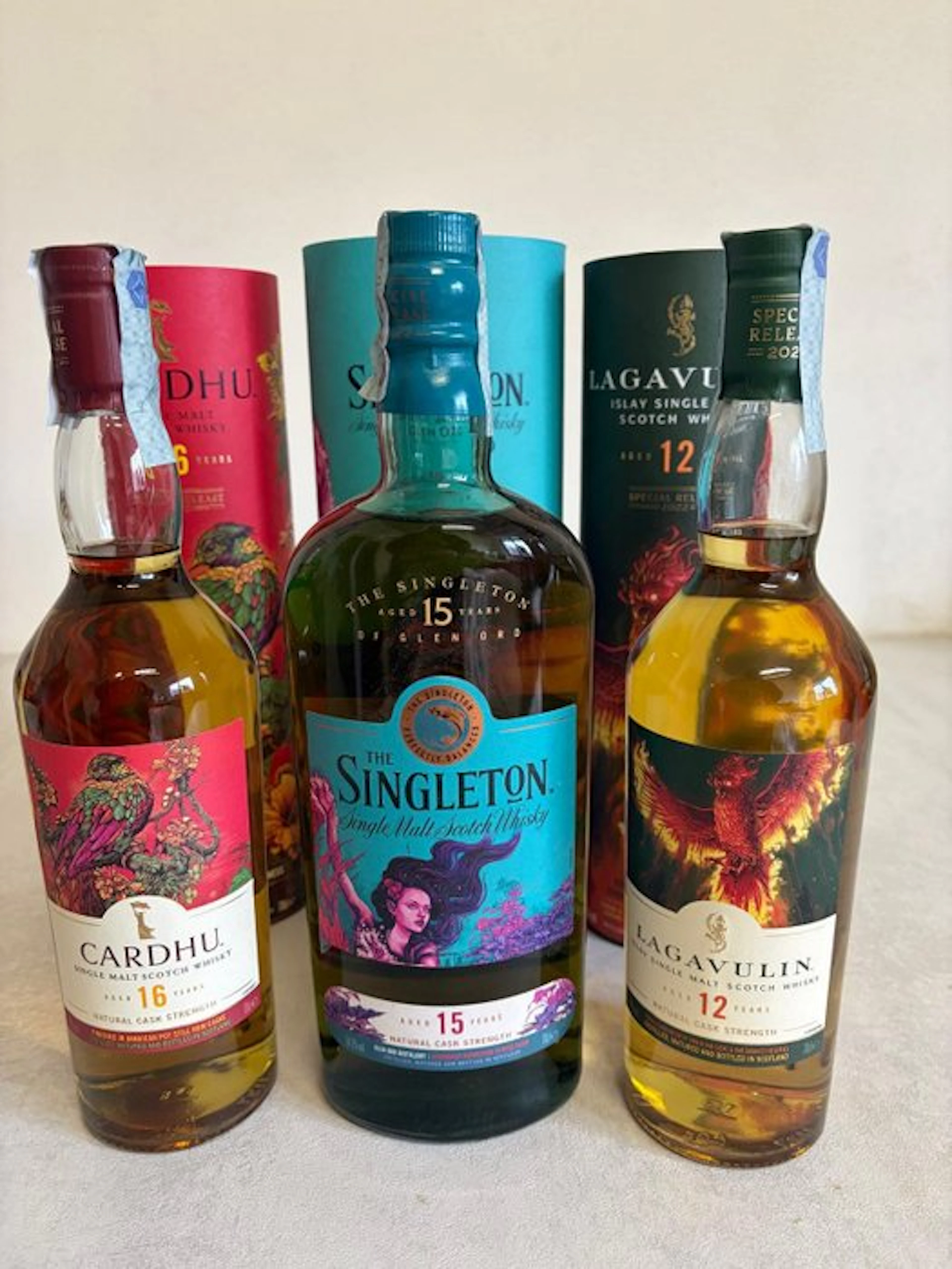 Cardhu 16yo + Singleton of Glen Ord 15yo + Lagavulin 12yo...
