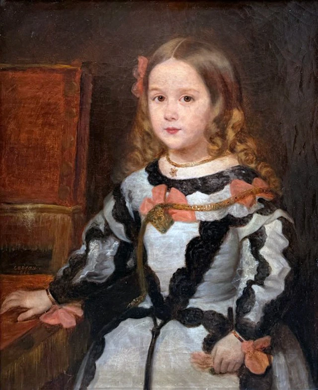 René Cadeau (1782-1858) - Fillette aux Rubans Roses
