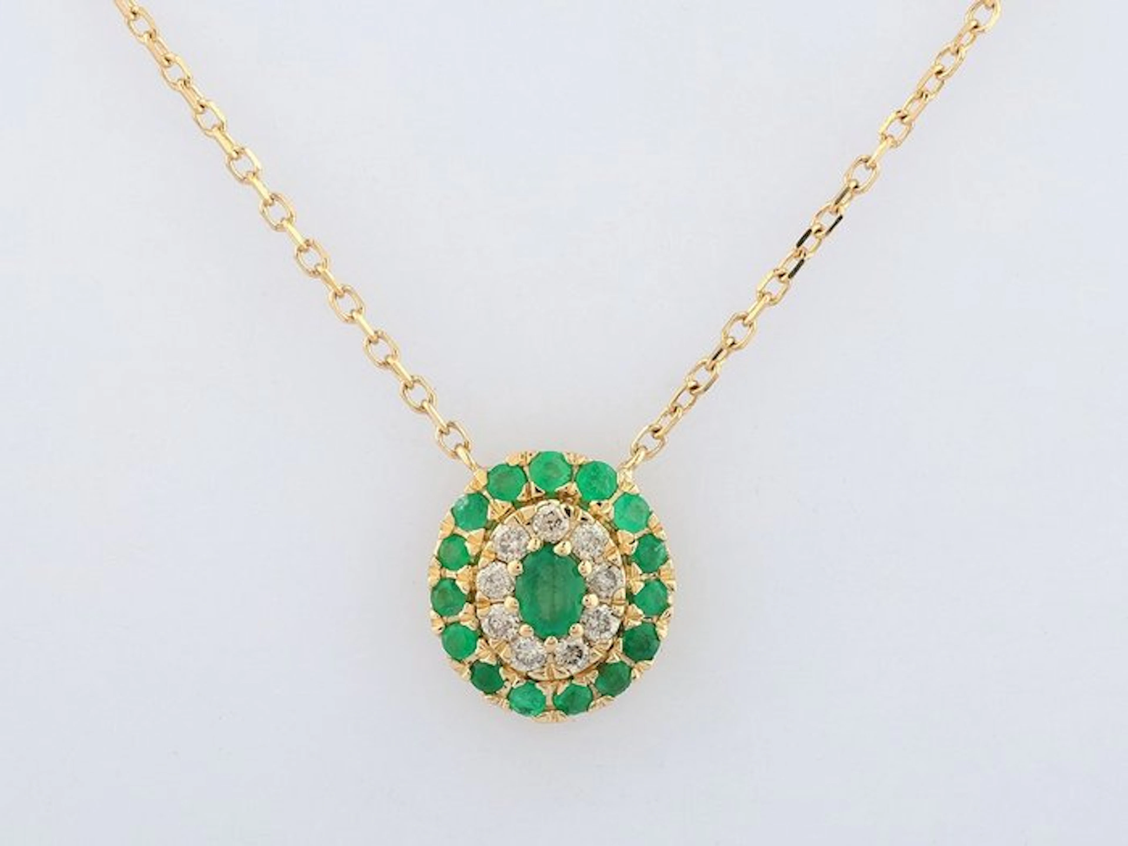 No reserve price - Necklace with pendant - 14 kt