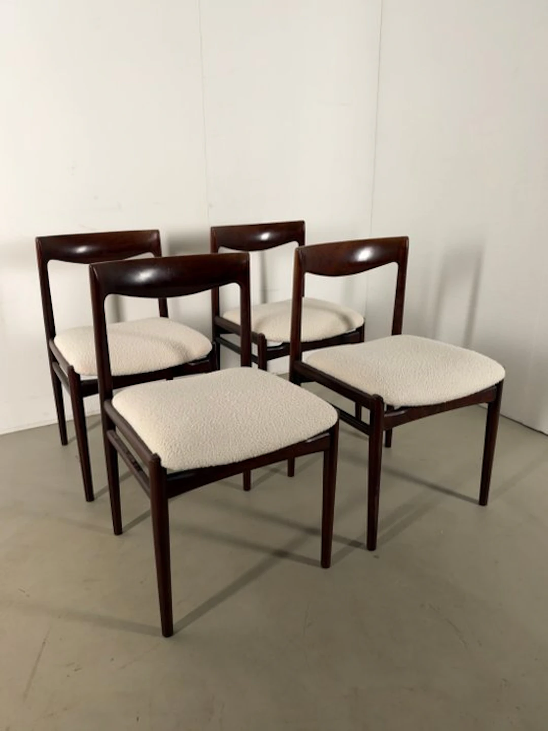 Lübke Interlübke - Erik Buch - Chair (4) - Wood, Textile