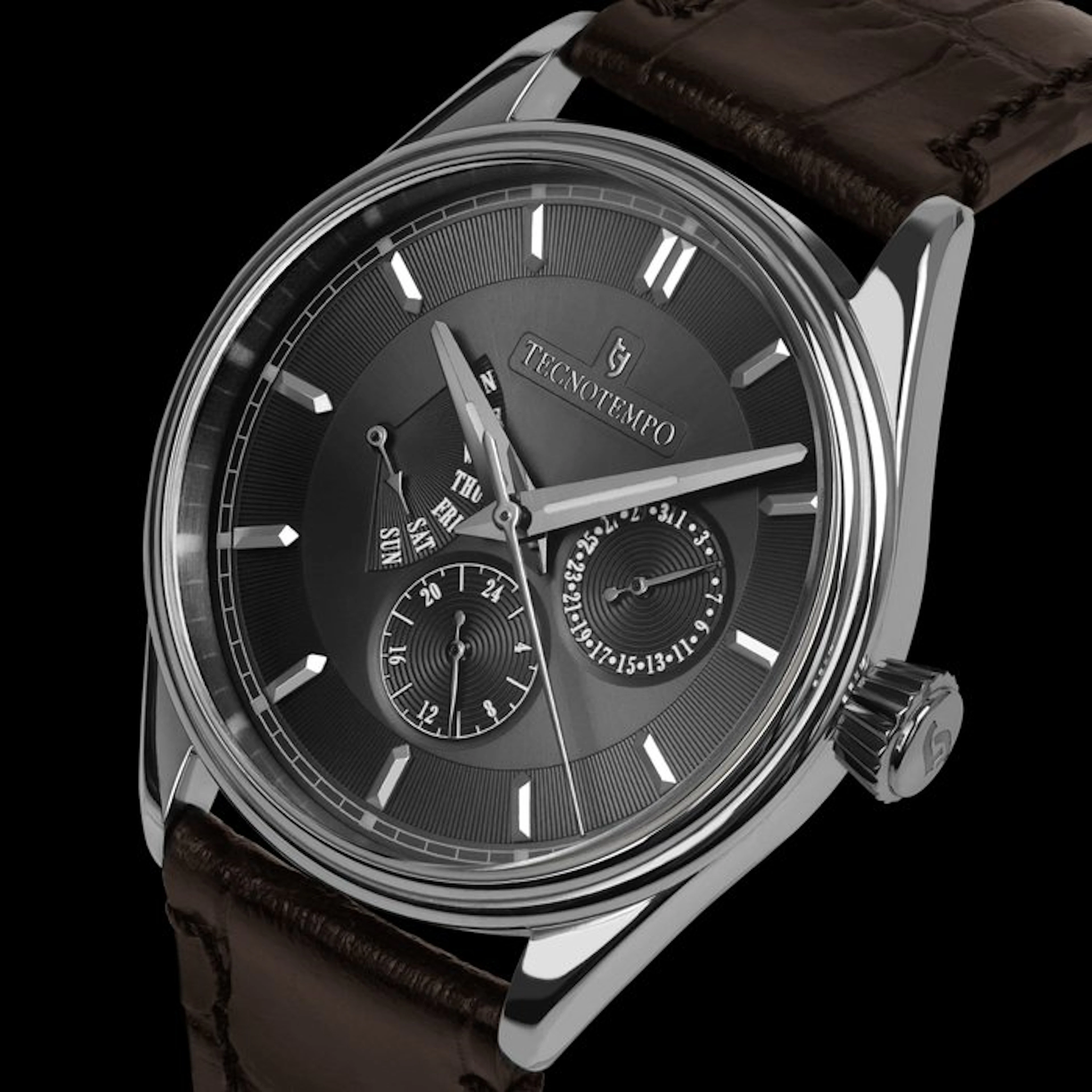 Tecnotempo - "Multihands" - Big Calendar - 39mm - Limited...