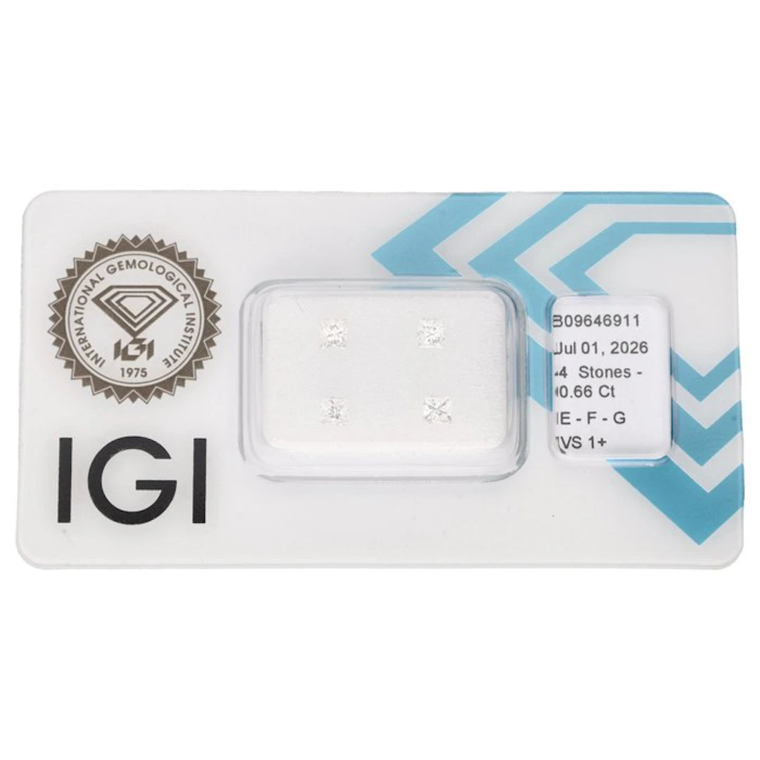 No reserve price - 4 pcs Diamond (Natural) - 0.66 ct - G