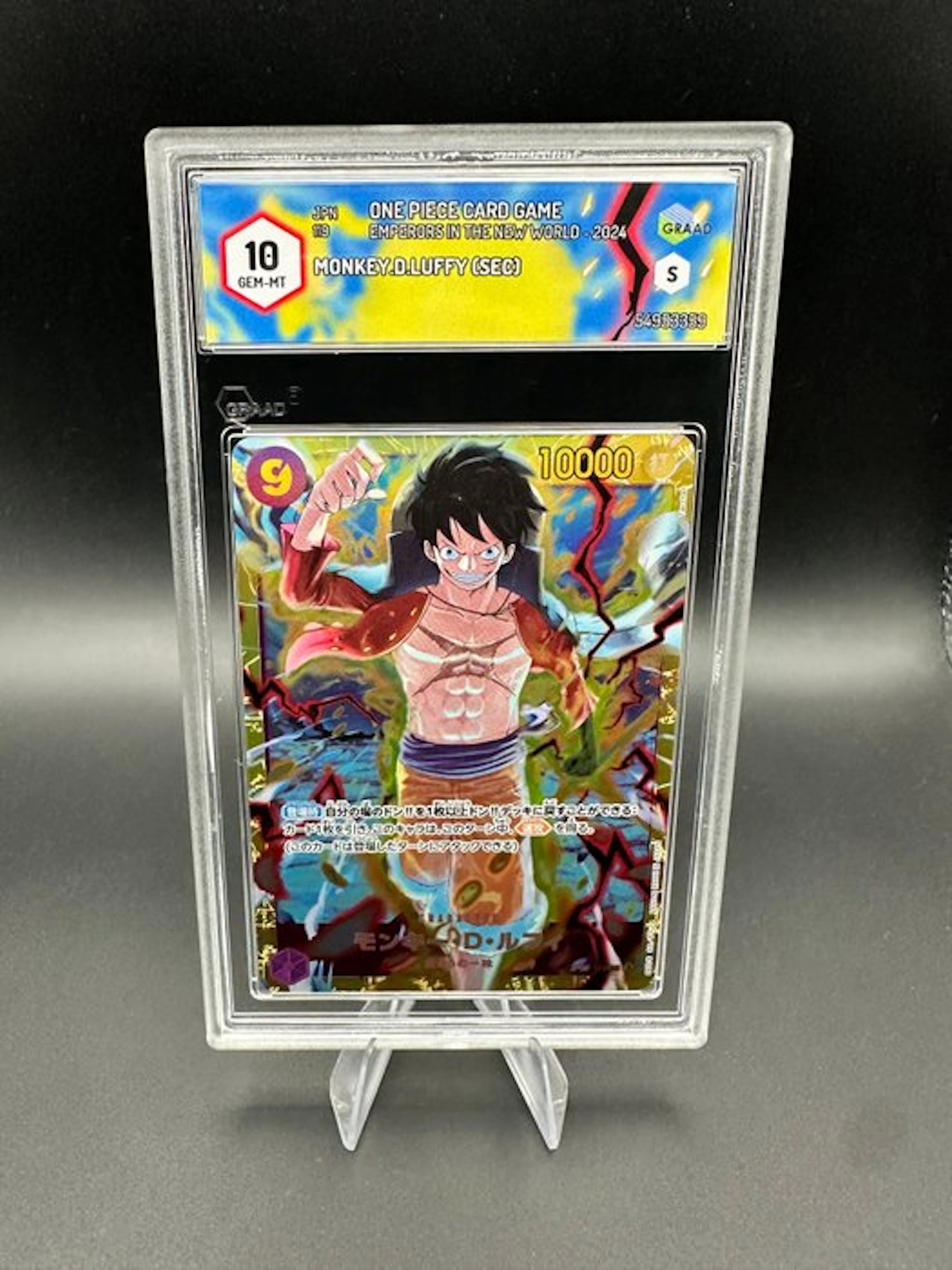One Piece - 1 Graded card - Monkey D