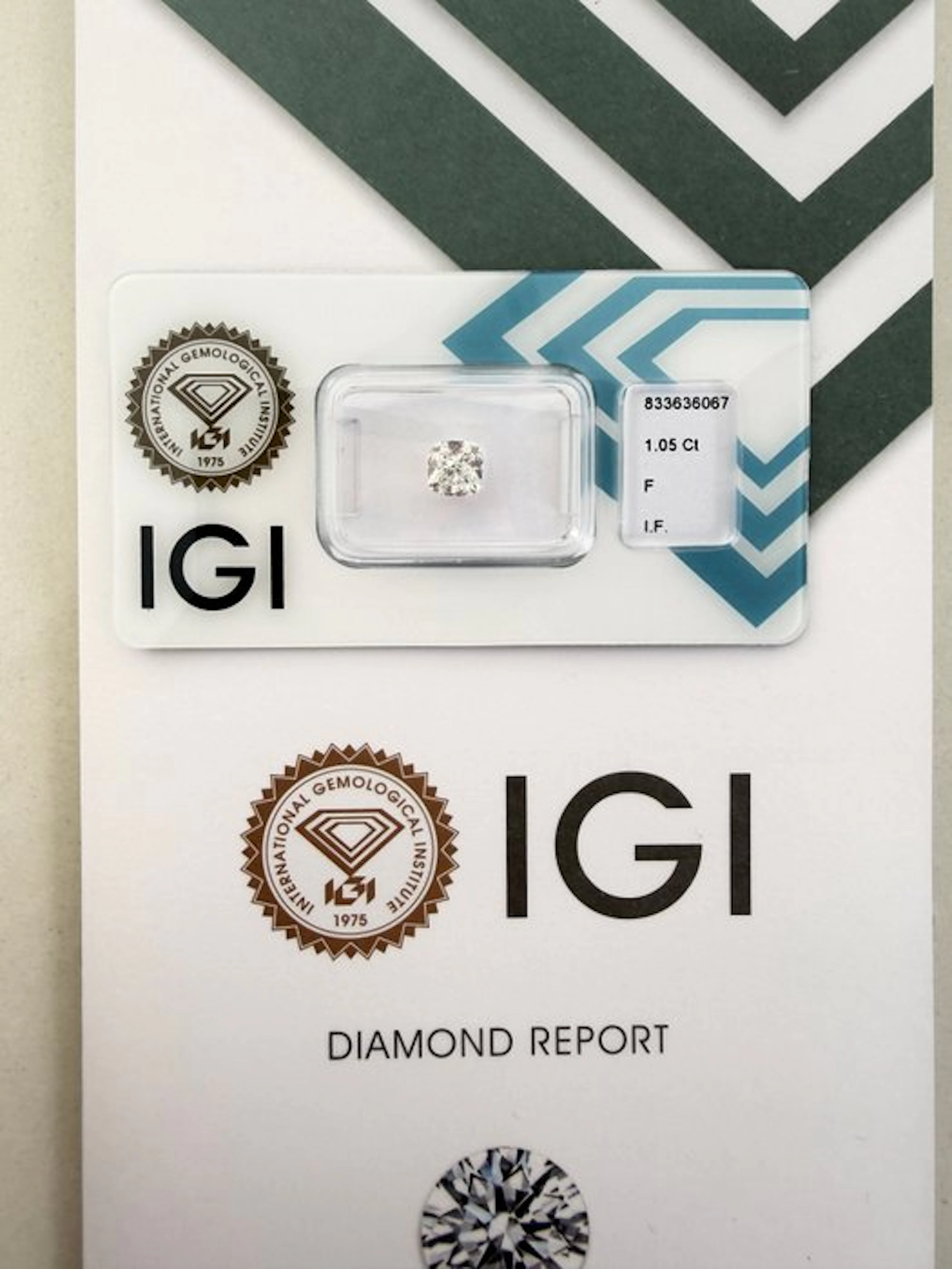 No reserve price - 1 pcs Diamond (Natural) - 1.05 ct...