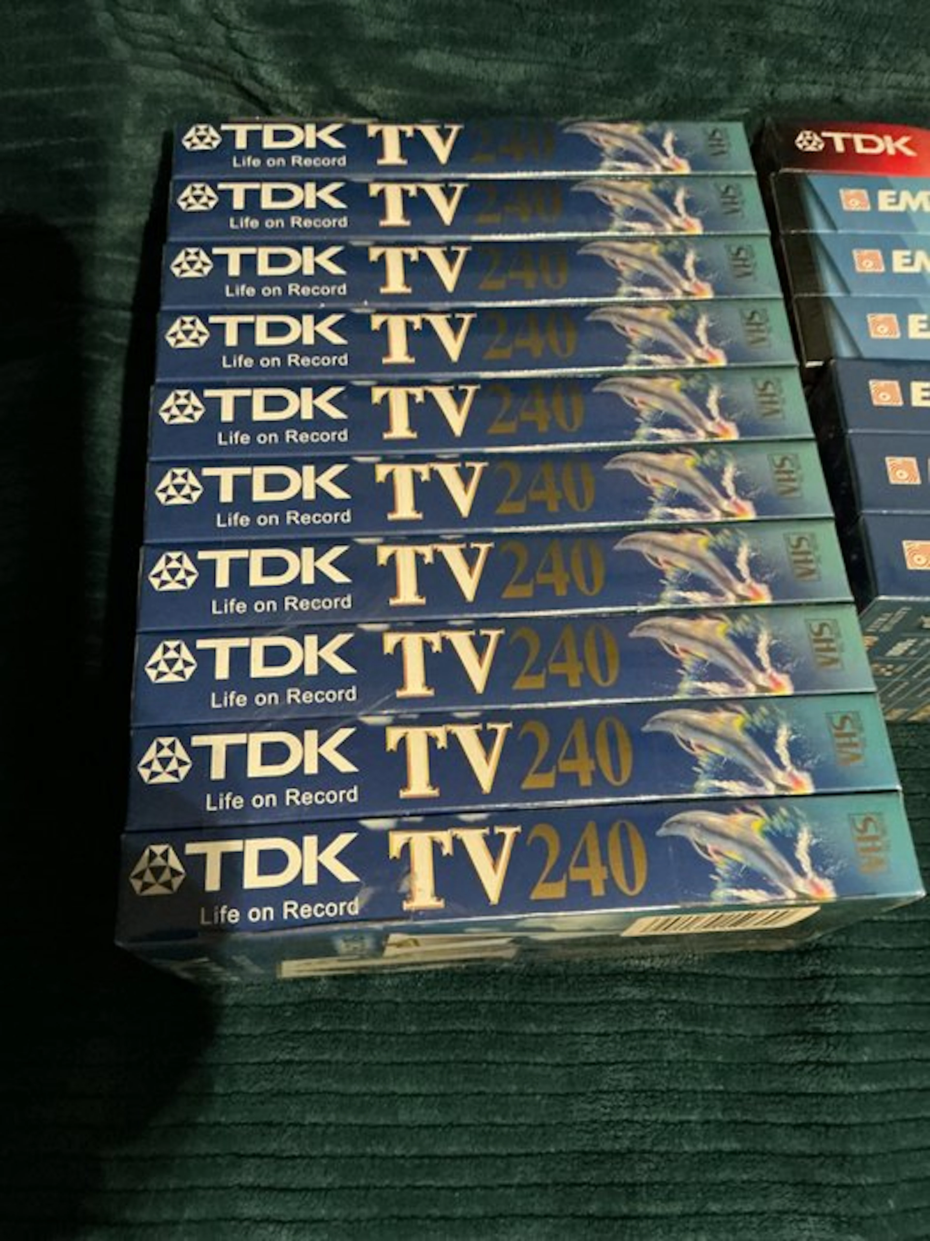 TDK & EMTEC NOS Factory-Sealed VHS Cassettes - Set of 17...