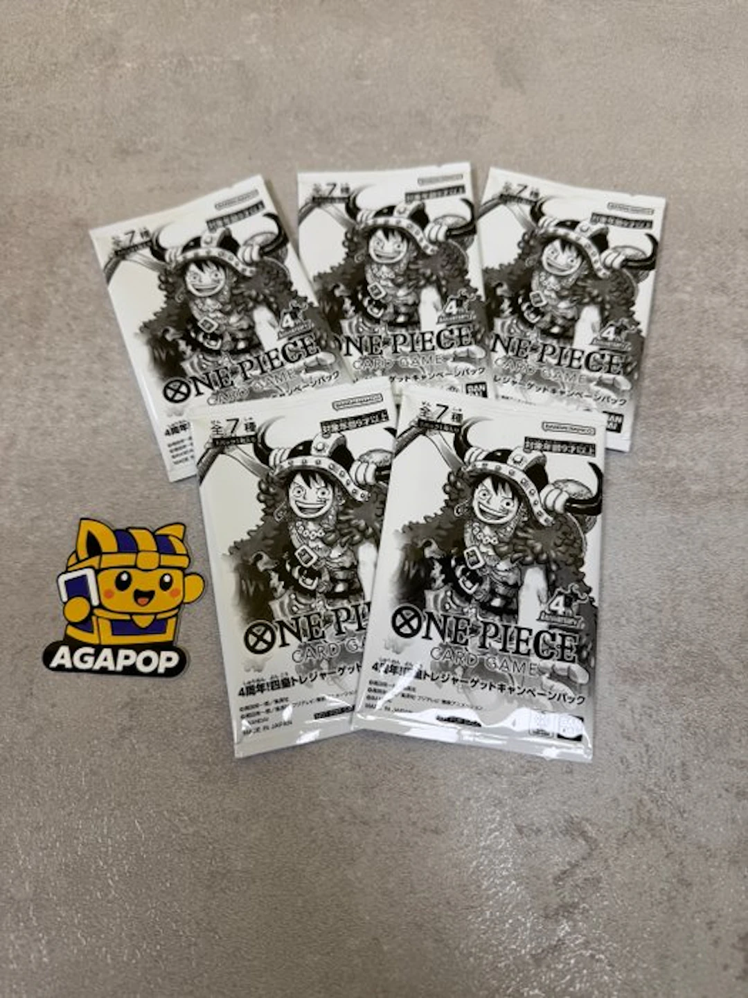 Bandai - 5 Booster pack - One Piece - 5 buste promo...