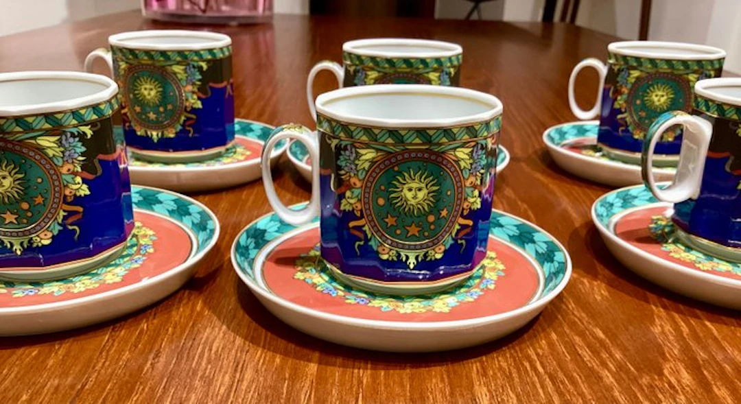 Rosenthal, Versace - Versace - Coffee set for 6 (6) - Le Roi Soleil - Porcelain