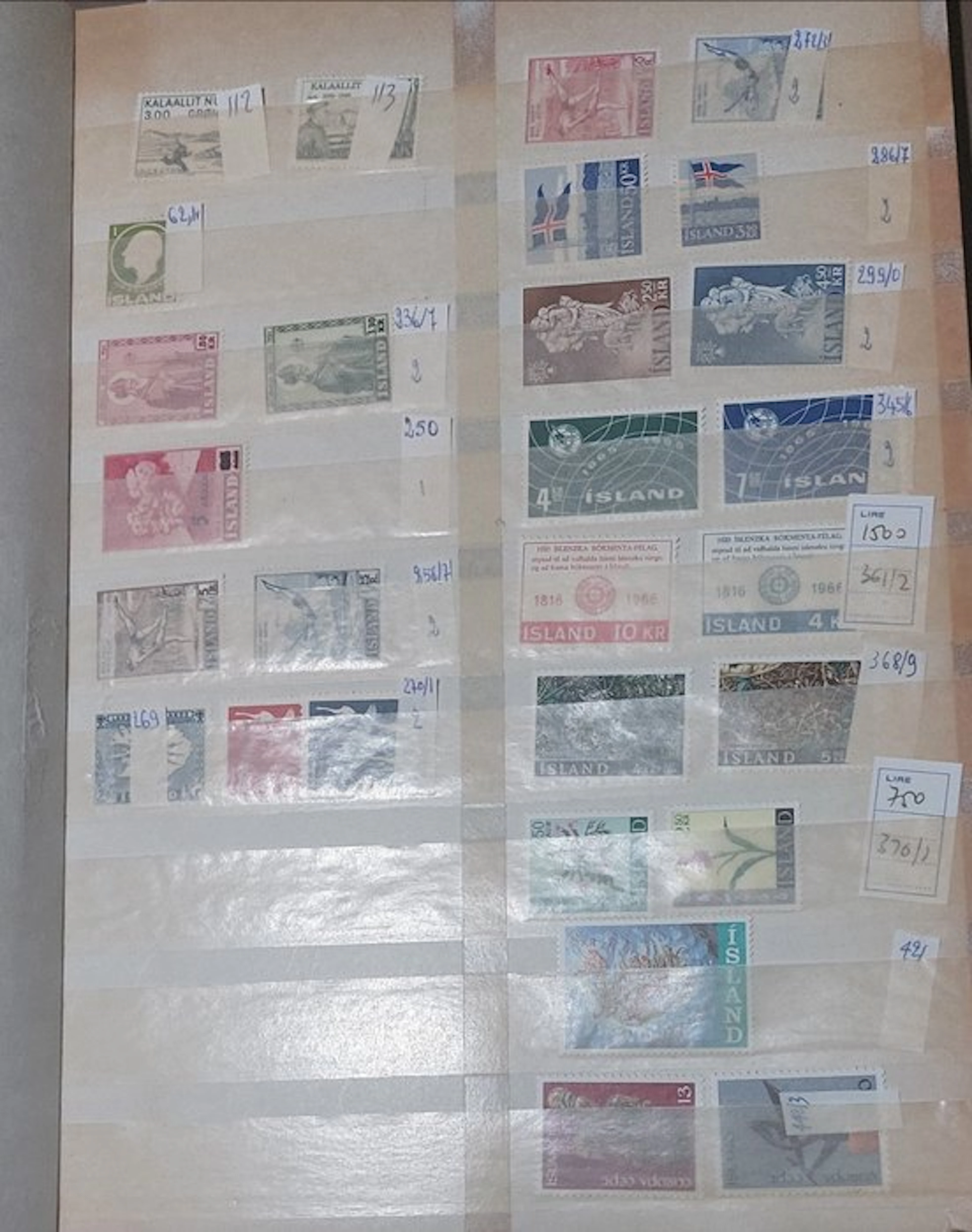 Europe 1950/1981 - LOTTO n84 Iceland+annate