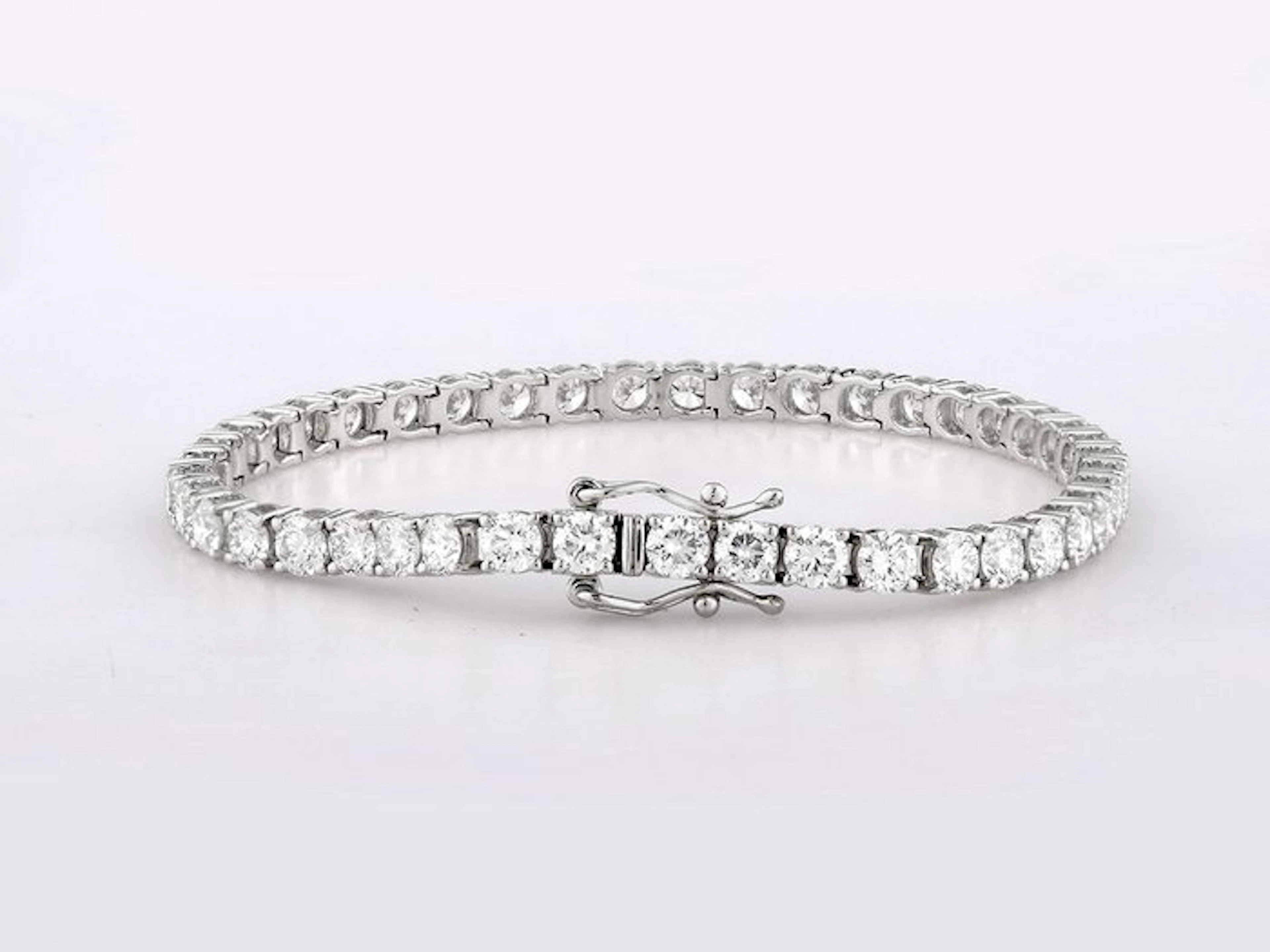 Bracelet - 14 kt. White gold - 8.39ct. tw. Diamond (Lab-grown)