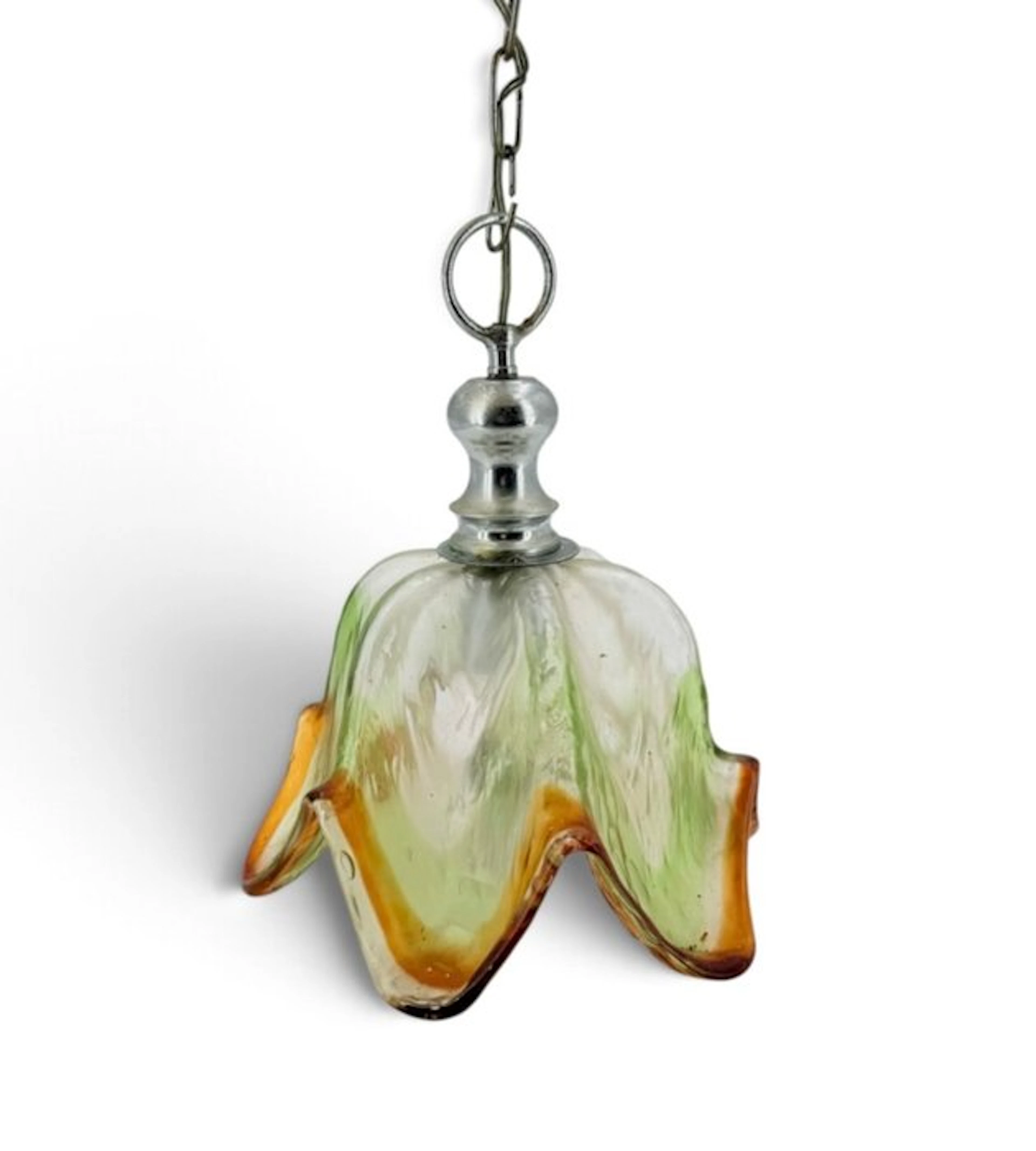 Mazzega - Hanging lamp - Crystal - Artisanal Murano