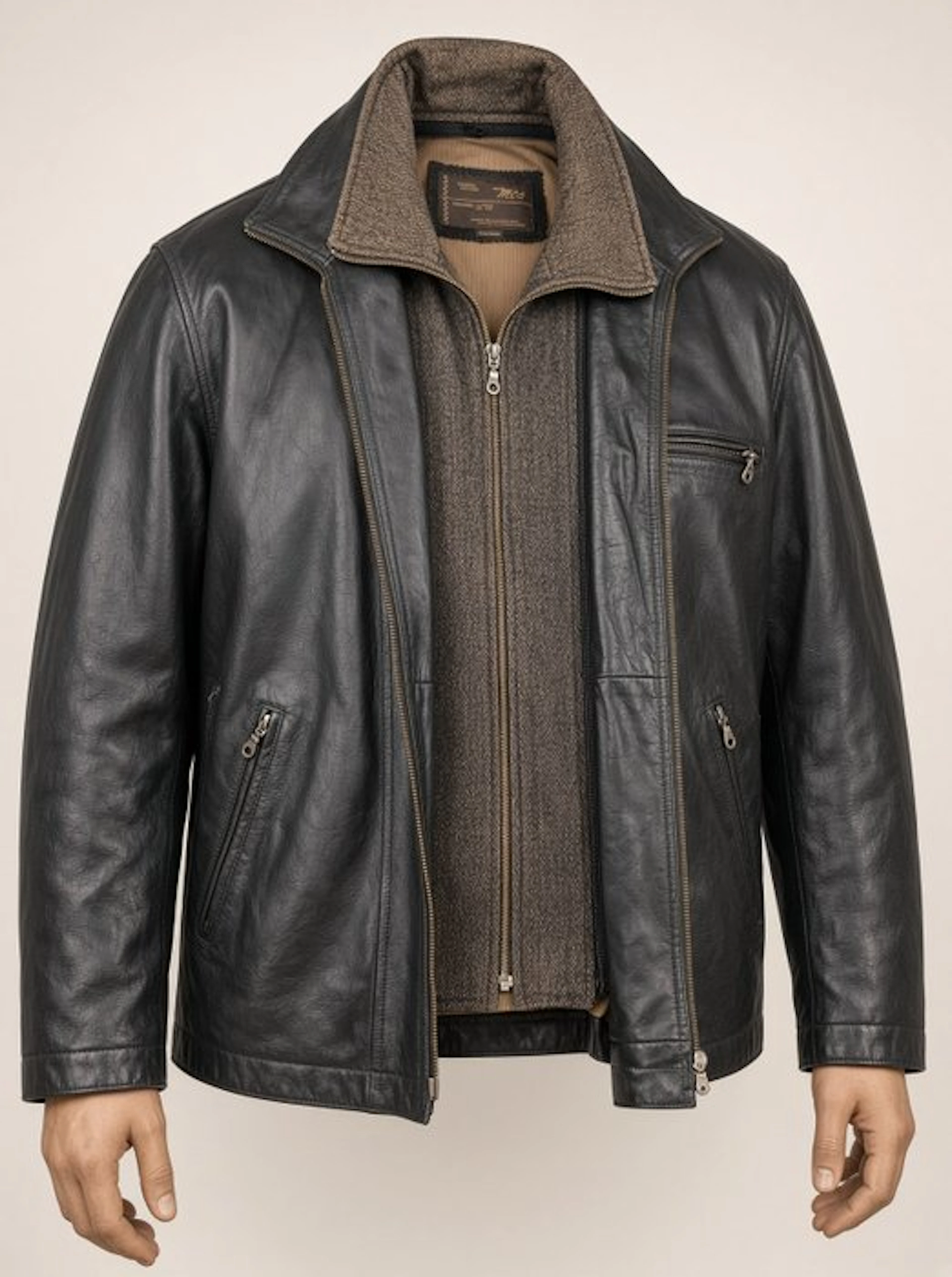 MCS Marlboro Classics giacca pelle uomo XXL