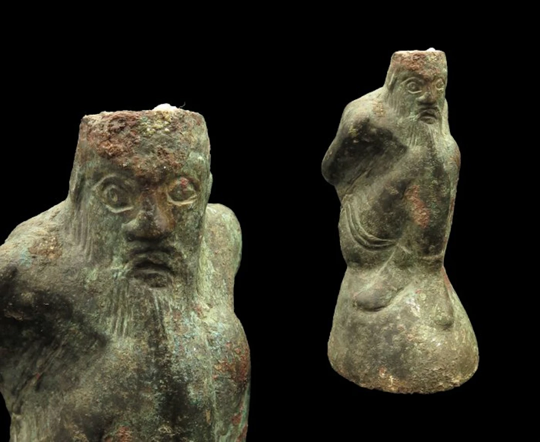 Ancient Roman Bronze, Lead Captured and Tied up Gaul Scale weight