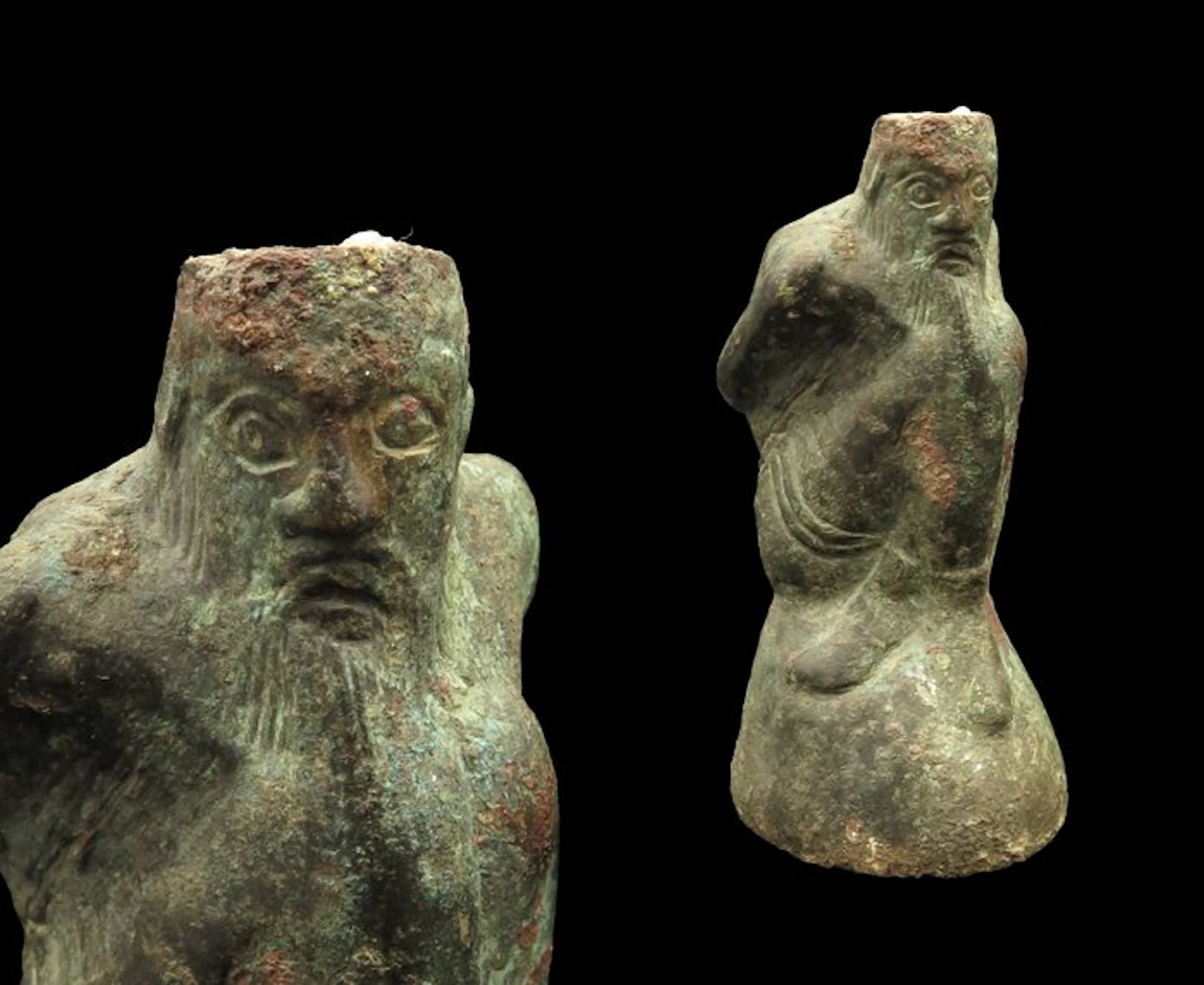 Ancient Roman Bronze, Lead Captured and Tied up Gaul Scale weight