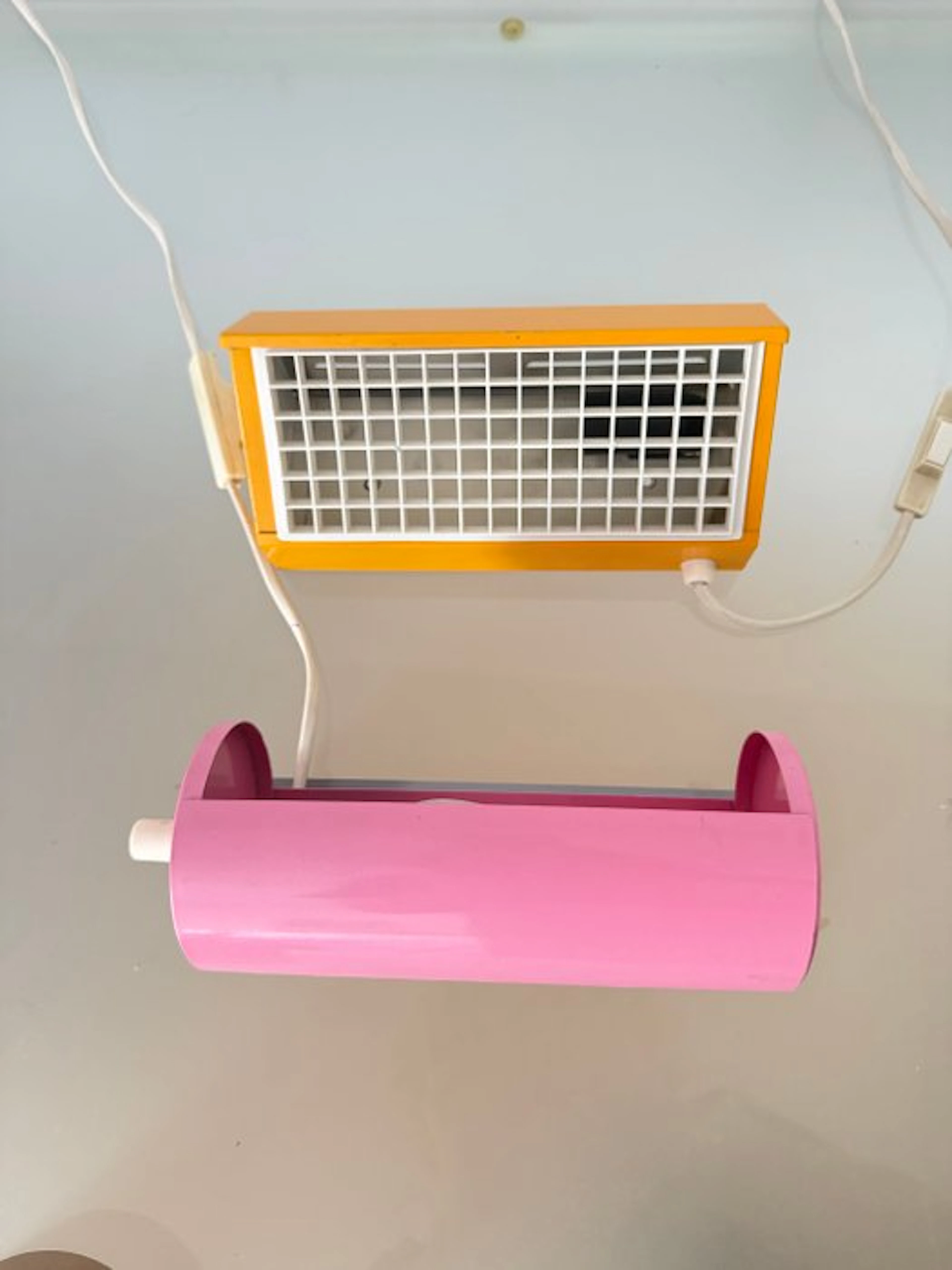 IKEA - Wall lamp (2) - V204 - Steel, Plastic - IKEA Lod + V204 Wall Lamp