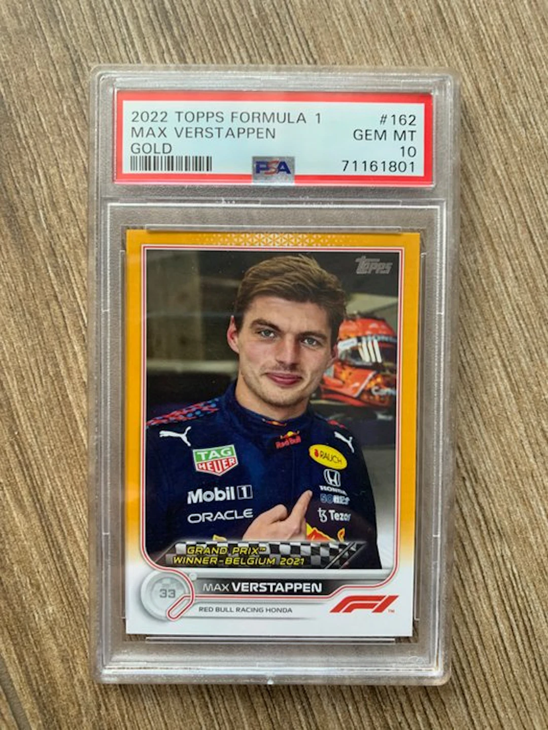 2022 Topps Formula 1 Max Verstappen #162 Gold /50...