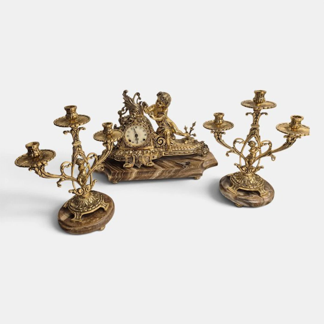 Table/desk clock - Alloy - 1950-1960