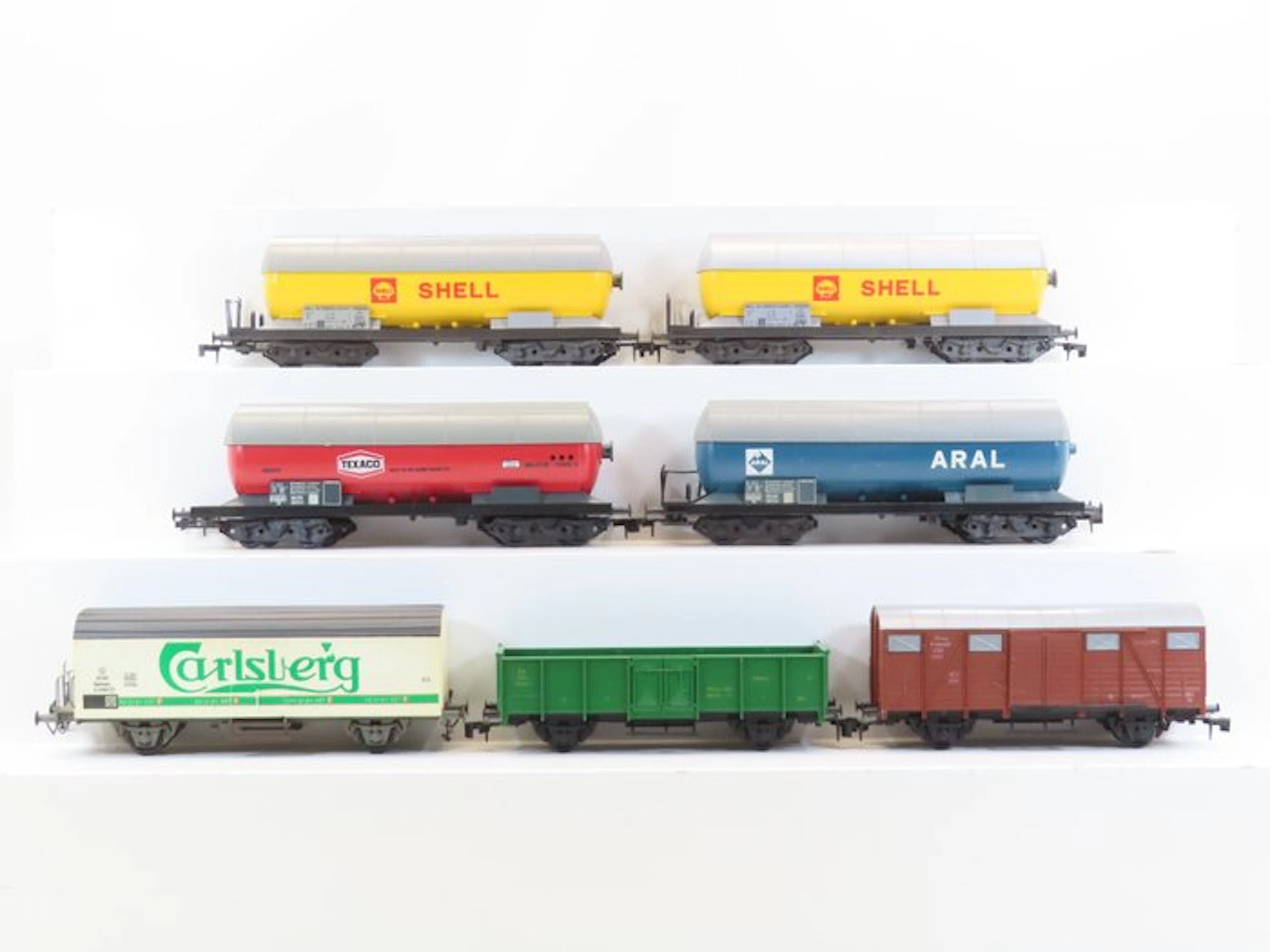 Lima 0 - Model train freight wagon set (7) - 7x freight wagons with tank wagons