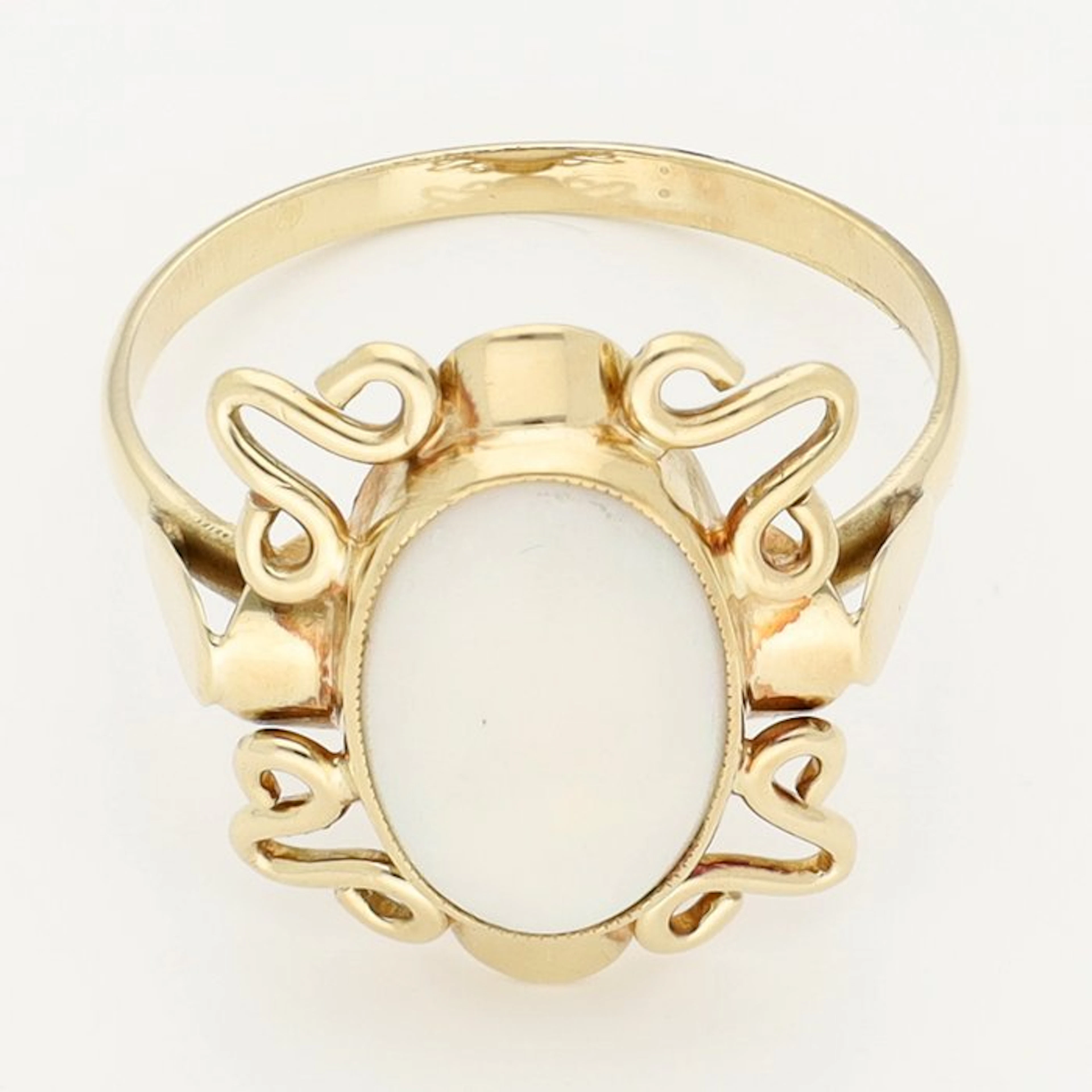 Ring - 14 kt. Yellow gold - Opal