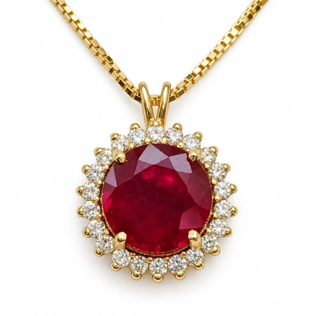 No reserve price - Necklace with pendant - 18 kt