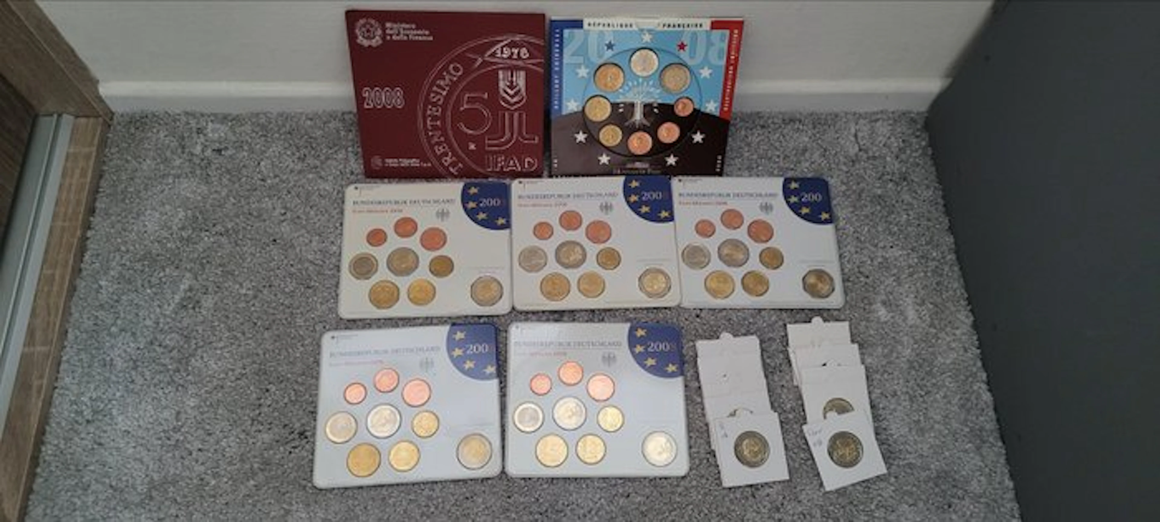 Europe. Year Set (BU) / Series 1 Cent - 2 Euro 2008 (9 Items) (No