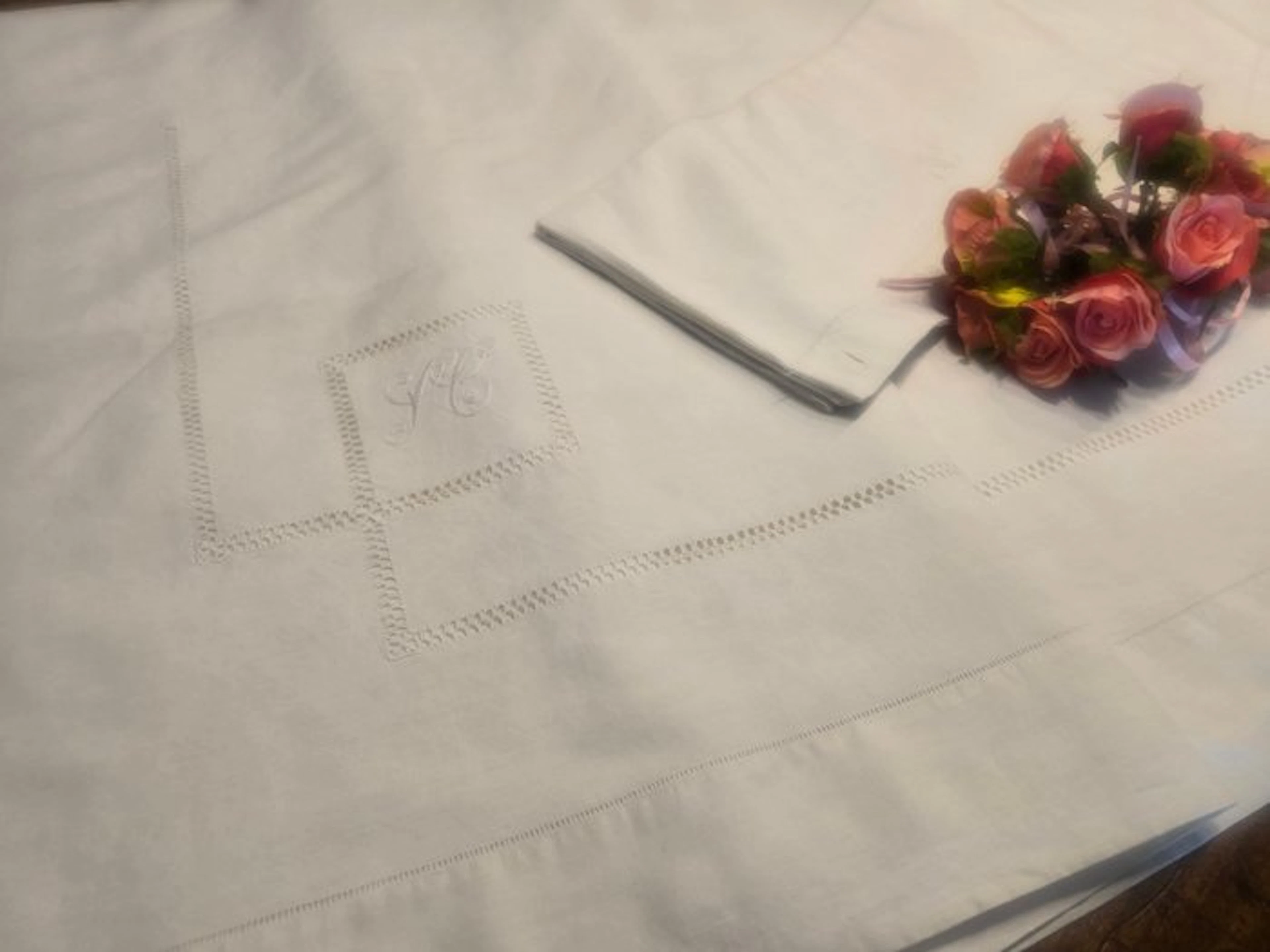 Bed sheet (3) - 270 cm - 230 cm - Ancient trousseaus