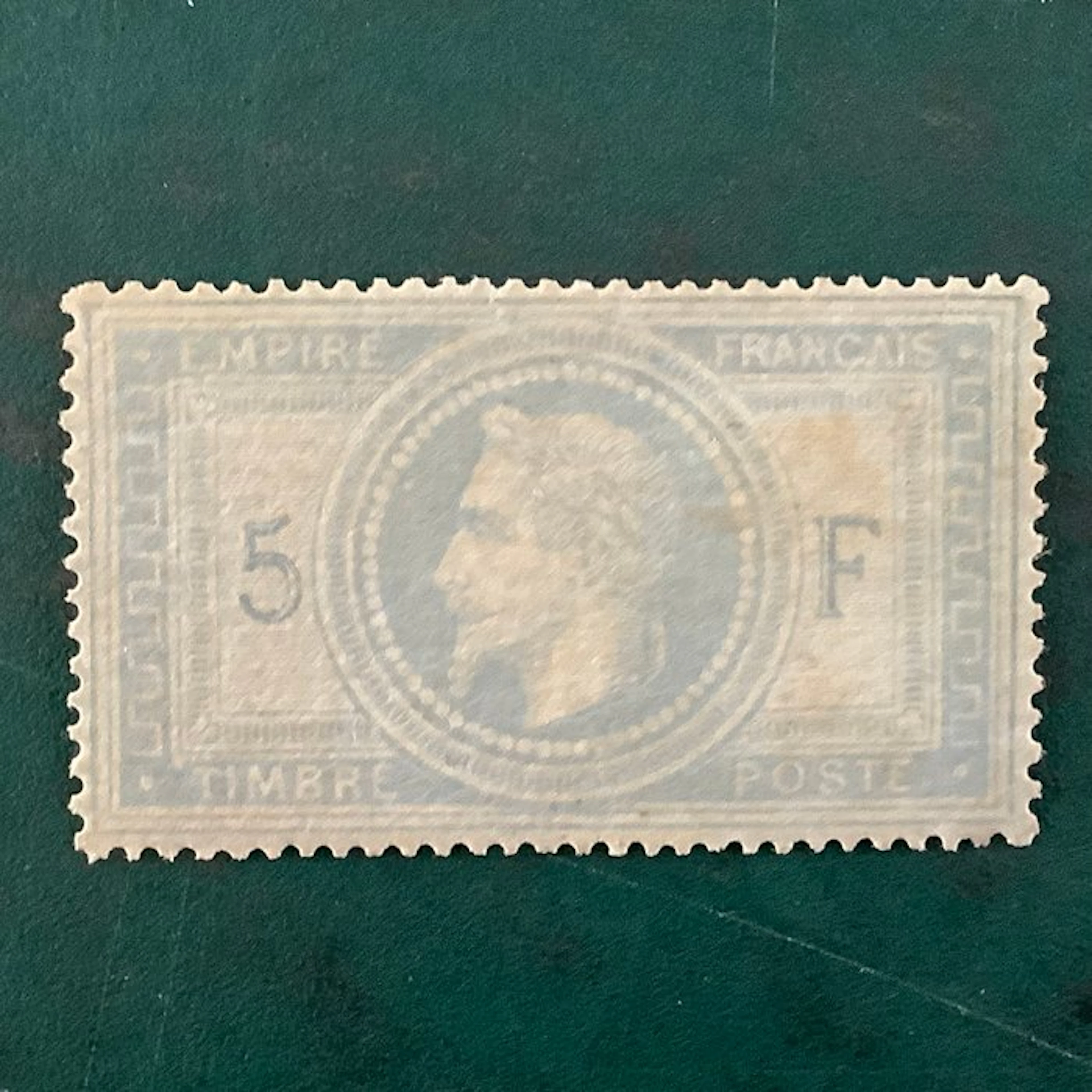 France 1869 - 5 Francs Napoleon Lauree - MH - Yvert 33