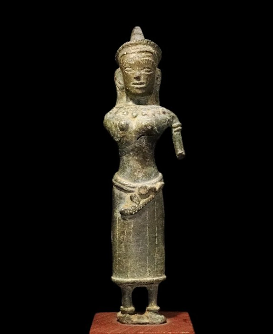 Ancient Khmer - Bronze deity - ANGKOR VAT - 12th century...