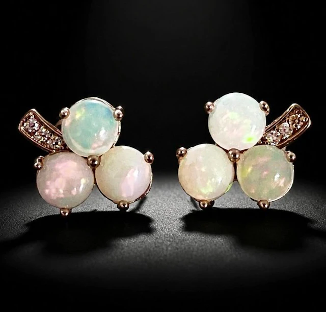 925 Silver - Opal - Earrings