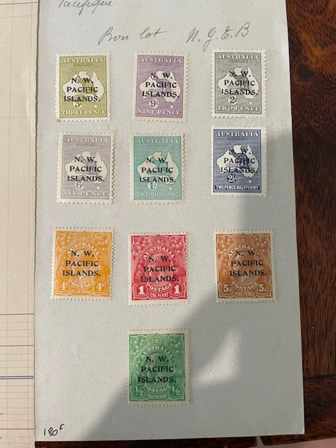 Australia 1914/1915 - Lot of stamps from the N.W. Pacific Islands