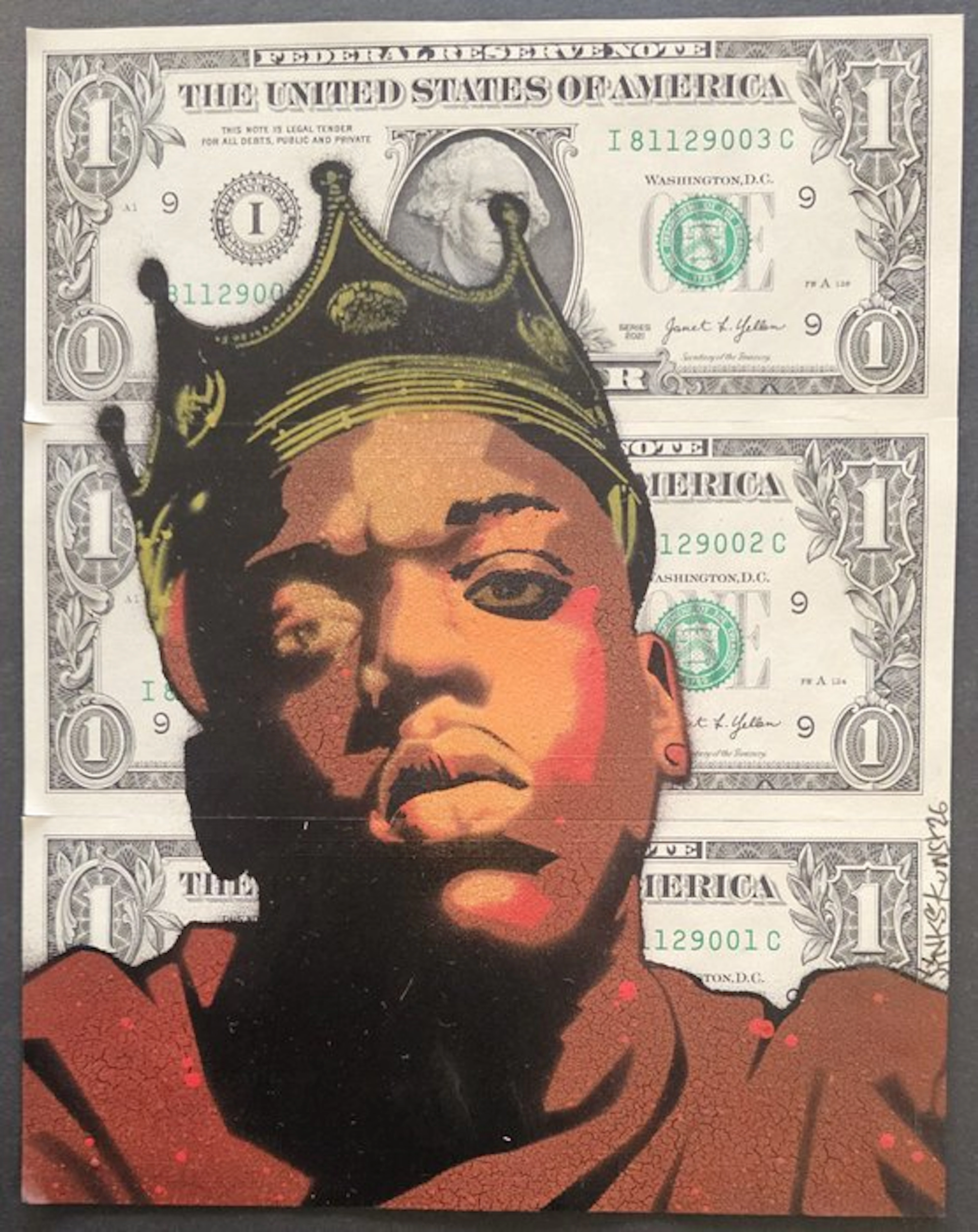 Jinks Kunst - Notorious Big - 3 X 1 $ US