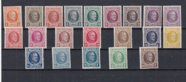Belgium 1920/1923 - full years 1920–1923 - OBP 179/220