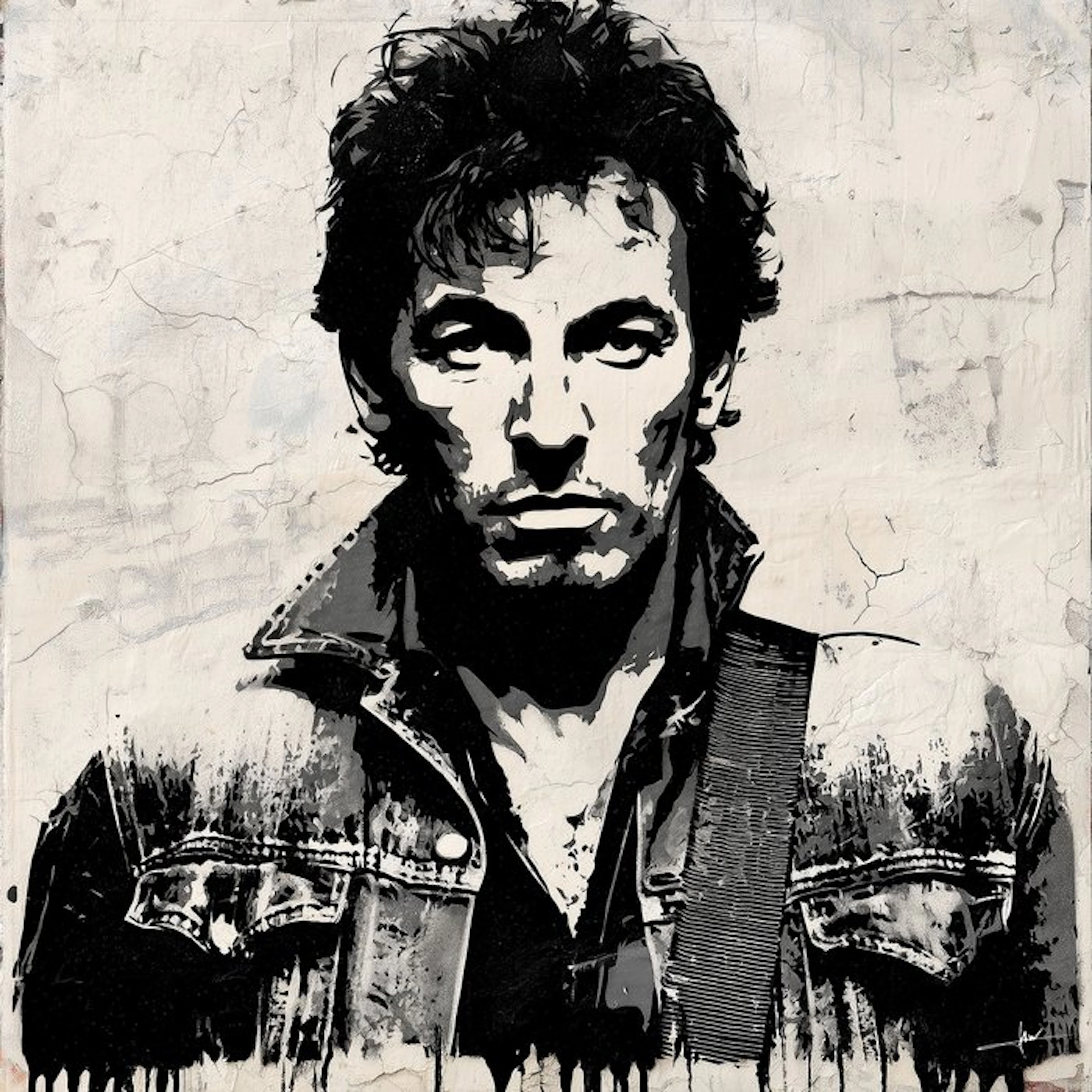 David Law (1967) - Bruce Springsteen (Stencil)