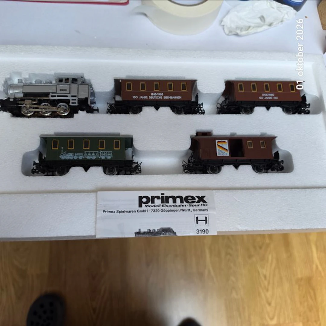 Primex H0 - 2750 - Train set (1) - Set in foam packaging with instruction sheet
