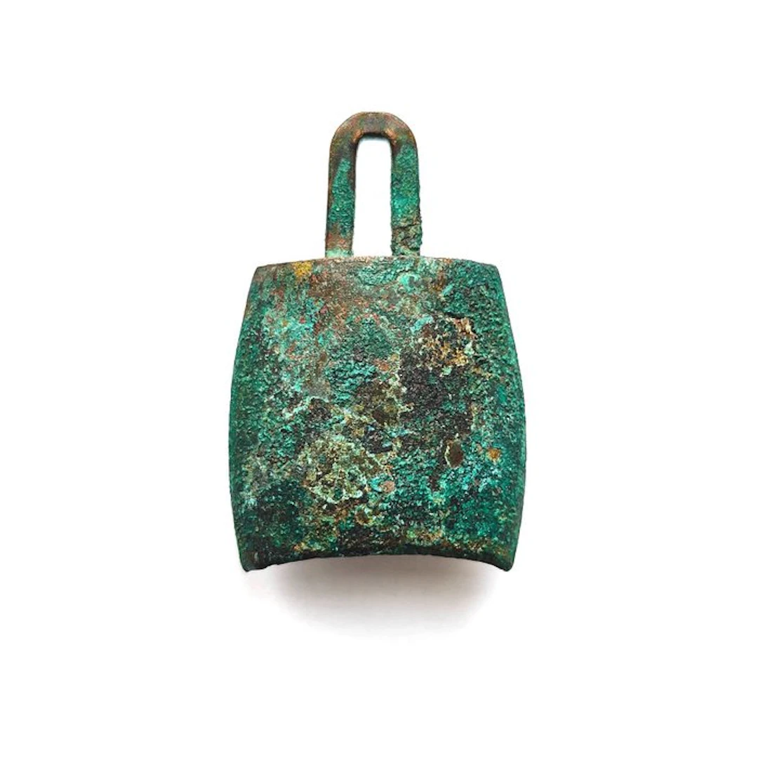 Ancient Chinese Bronze Small Ritual Temple Bell Bead - 53 mm (No reserve price)