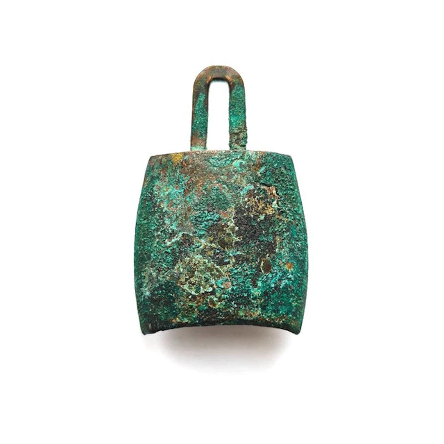 Ancient Chinese Bronze Small Ritual Temple Bell Bead - 53 mm (No reserve price)