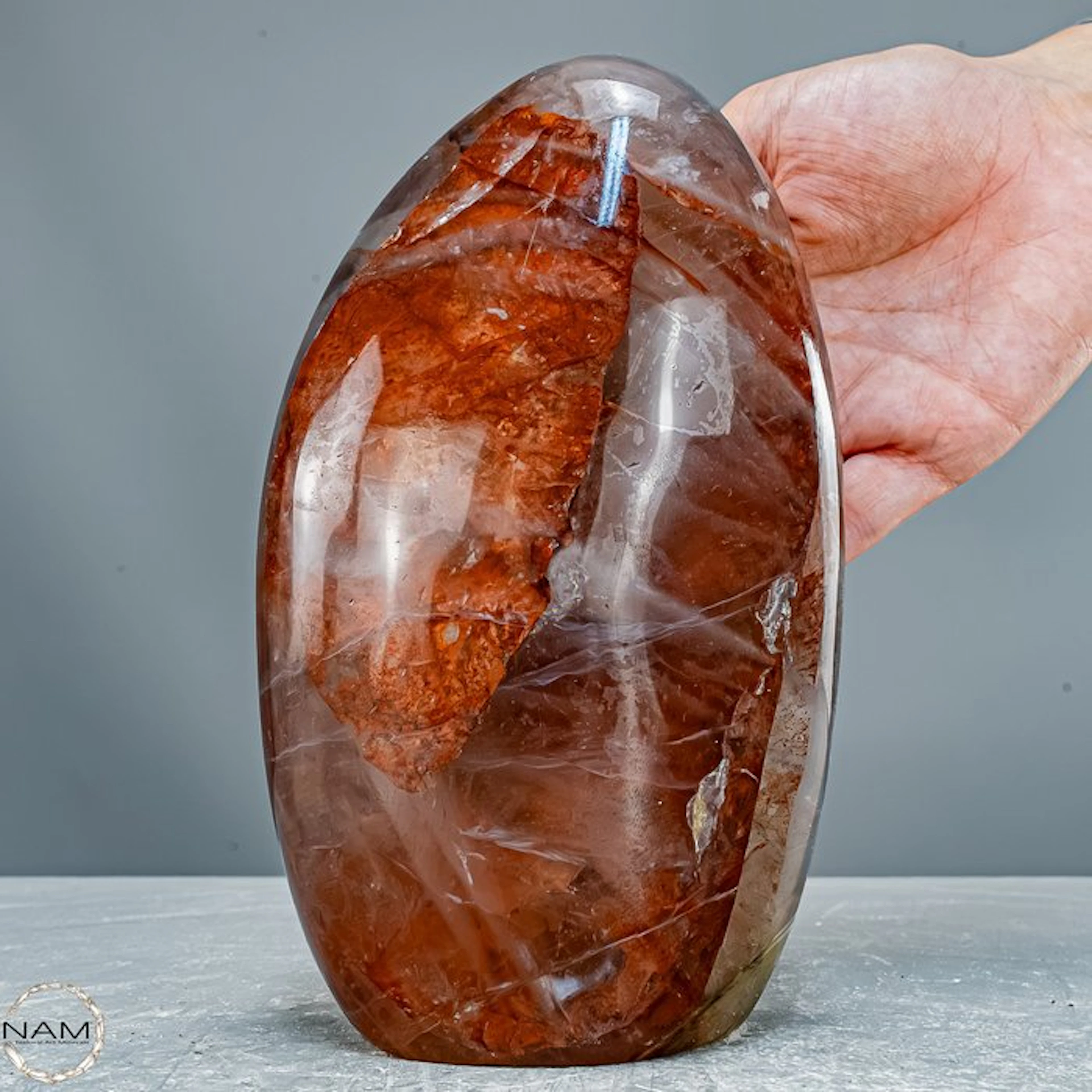 Monumental Fire Quartz Free-Form – Spectacular Natural...