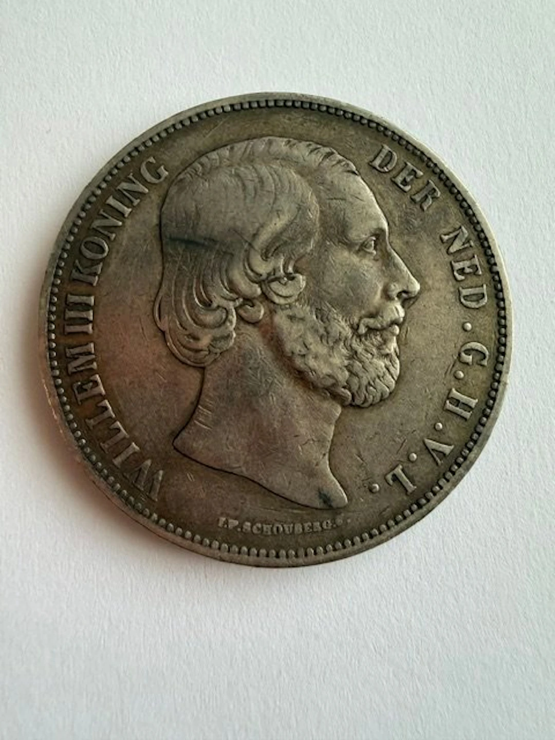 Netherlands. Willem III. 2 1/2 Gulden 1863