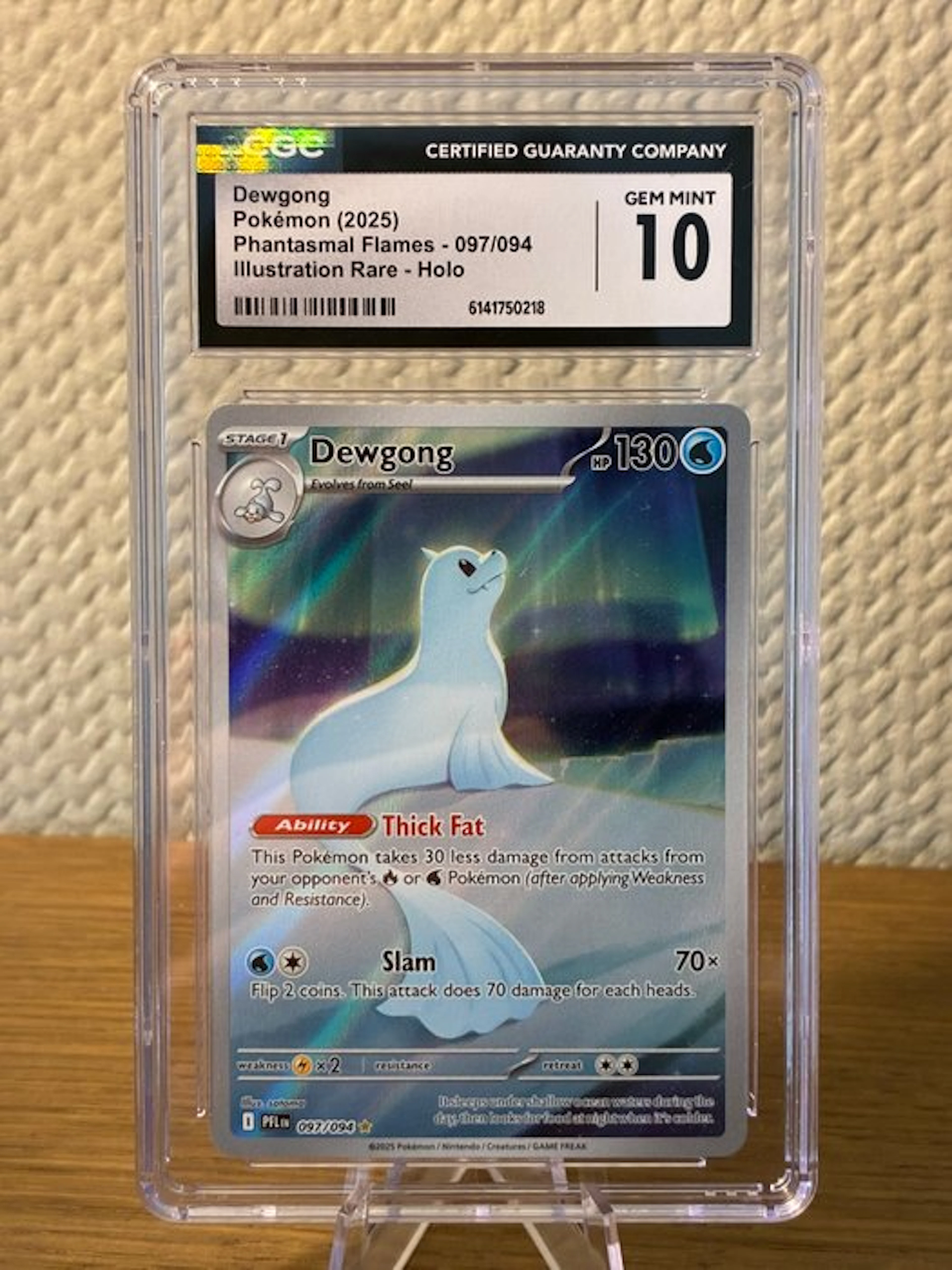 Pokémon - 1 Graded card - Dewgong 097/094 Holo, Foil - CGC 10 - Mega Evolution