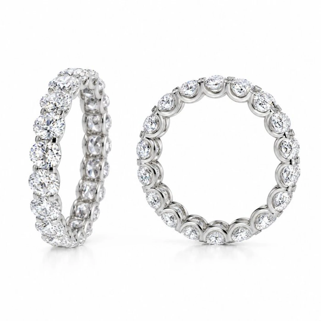 No reserve price - Ring - 14 kt. White gold - 3.01ct. tw. Diamond (Lab-grown)