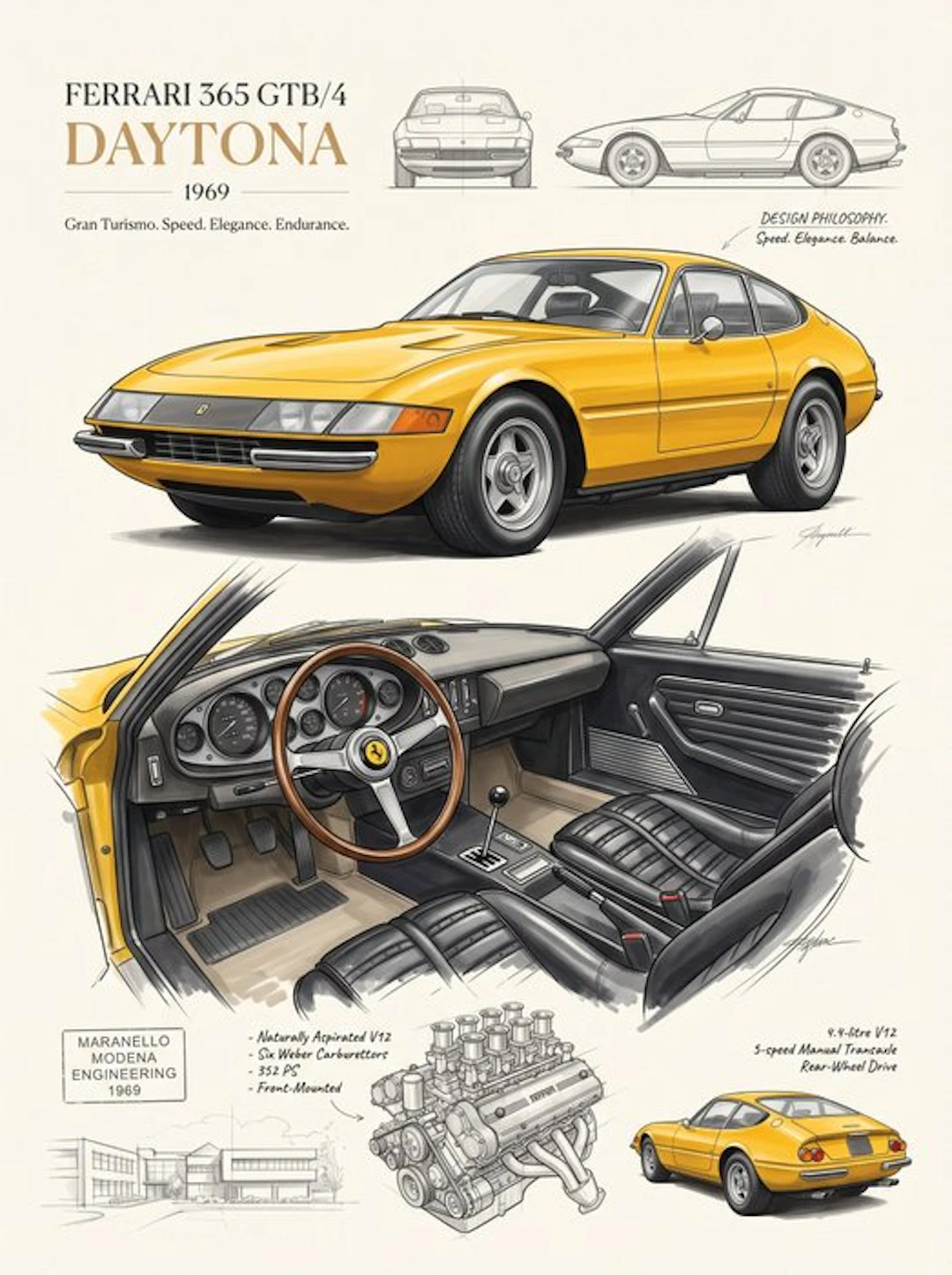 Shmidt.Art - Ferrari - FERRARI 365 GTB/4 DAYTONA 1969 - 2020s