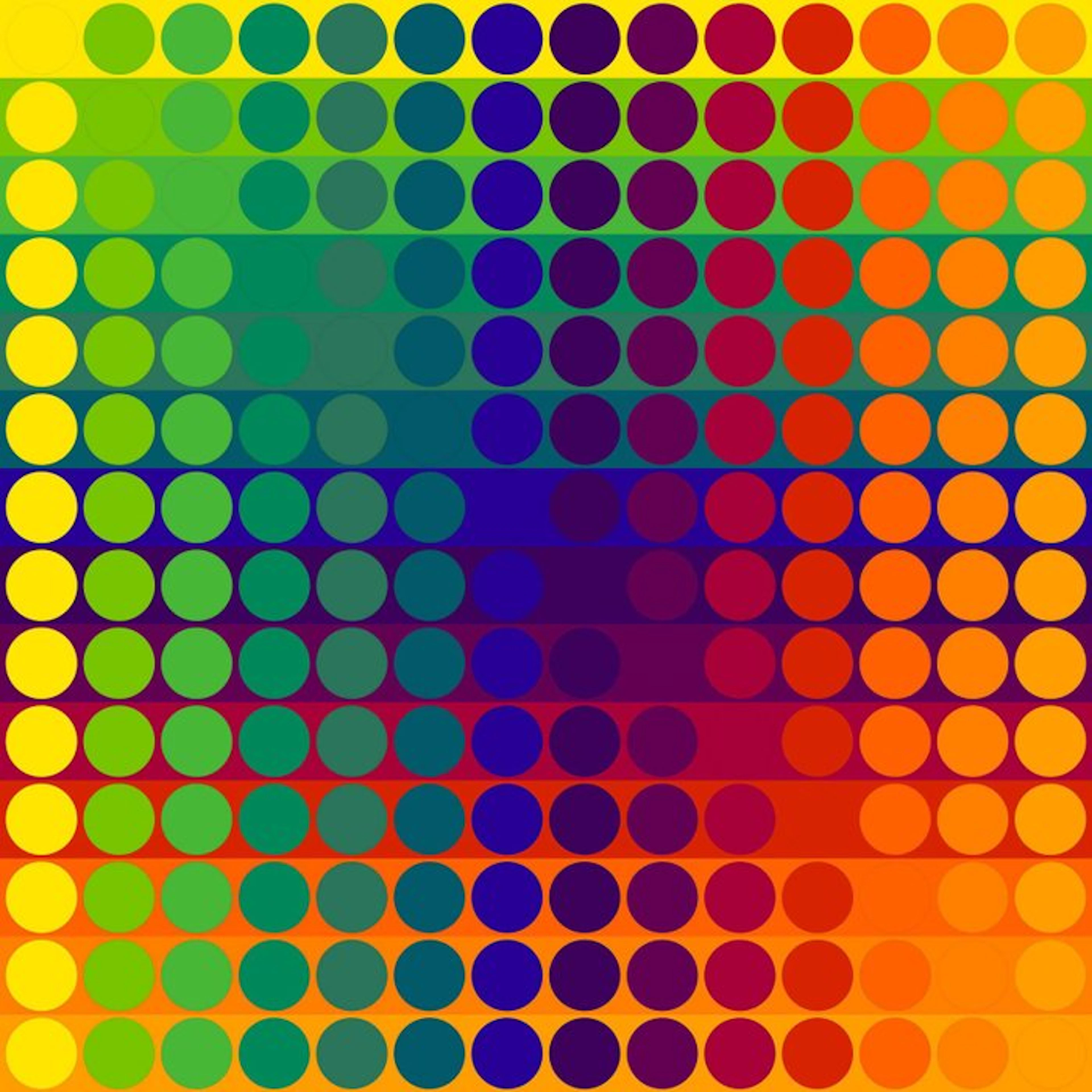 Julio Le Parc (1928) - Color secuencia - Suite complète de 14 lithographies